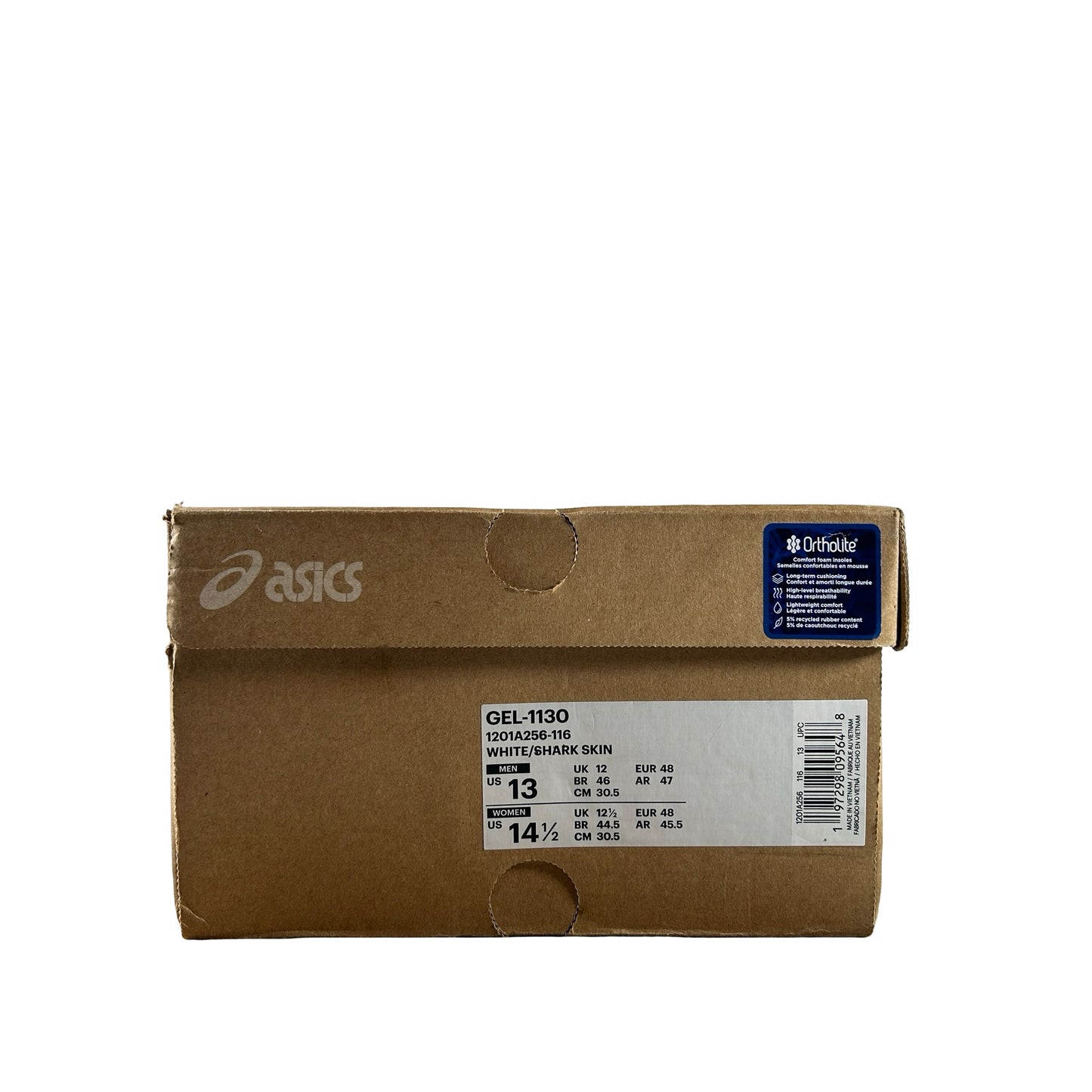 1201A256 116 ASICS Gel-1130 White Shark Skin [USED] - 13 M (Used)