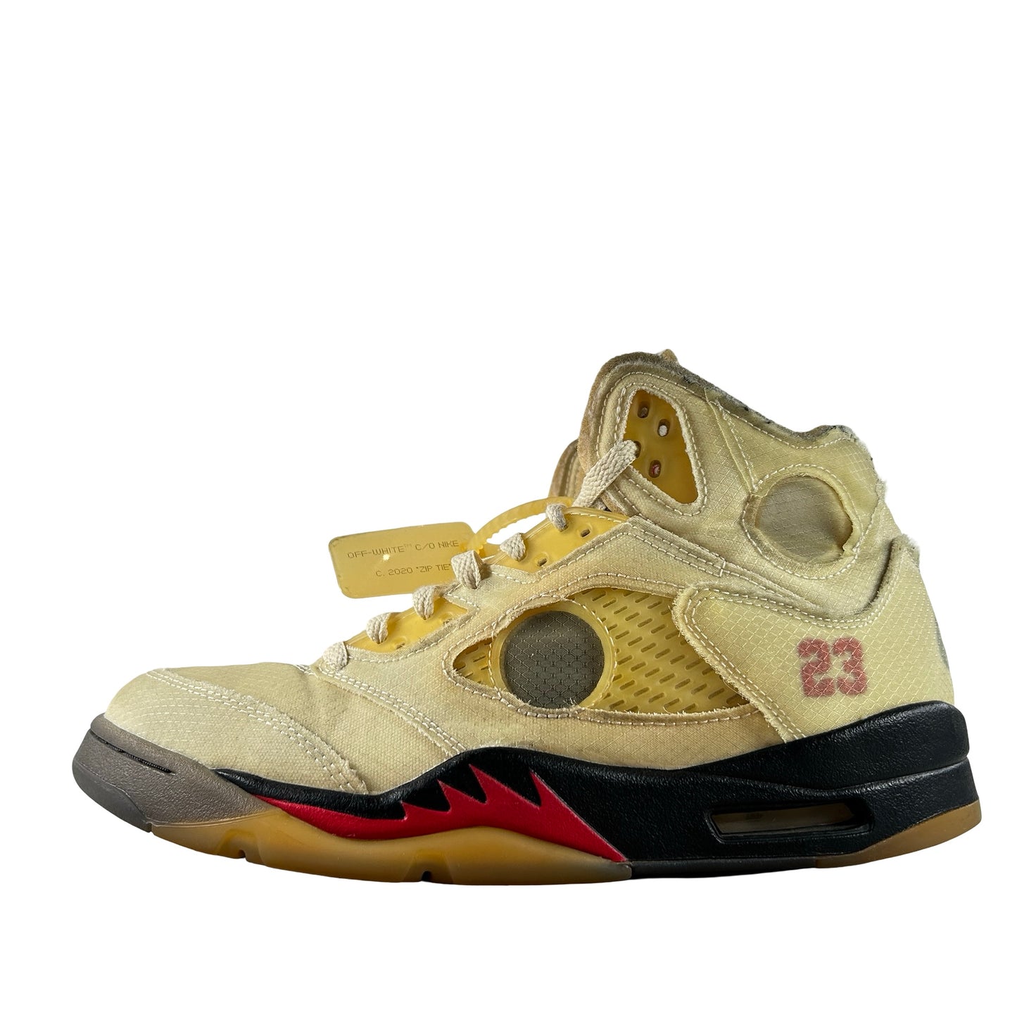 DH8565 100 Jordan 5 Off-White Sail [USED] - 10 M (Used) (No Box)
