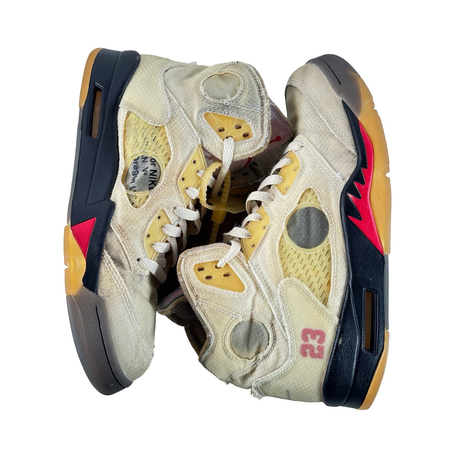 DH8565 100 Jordan 5 Off-White Sail [USED] - 10 M (Used) (No Box)