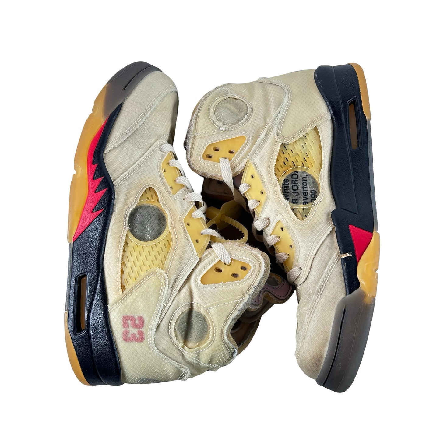 DH8565 100 Jordan 5 Off-White Sail [USED] - 10 M (Used) (No Box)