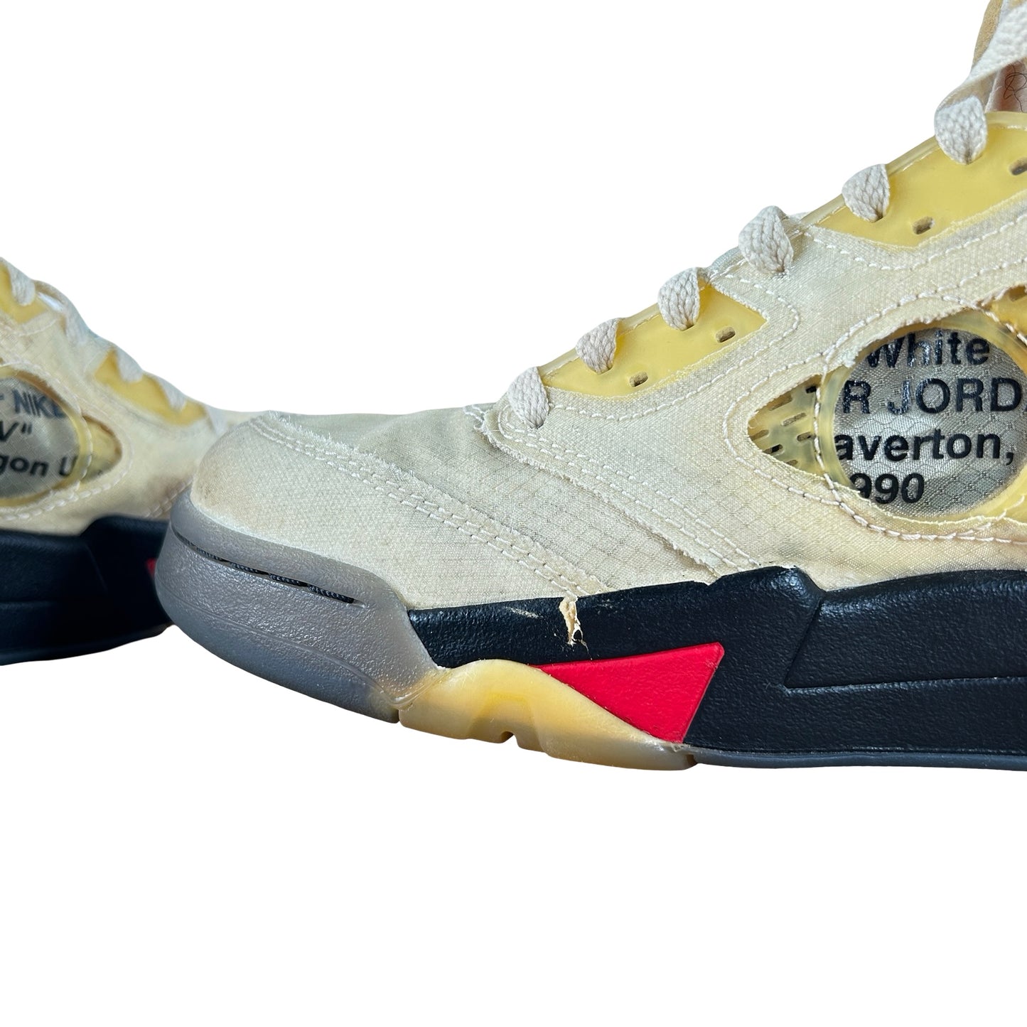 DH8565 100 Jordan 5 Off-White Sail [USED] - 10 M (Used) (No Box)