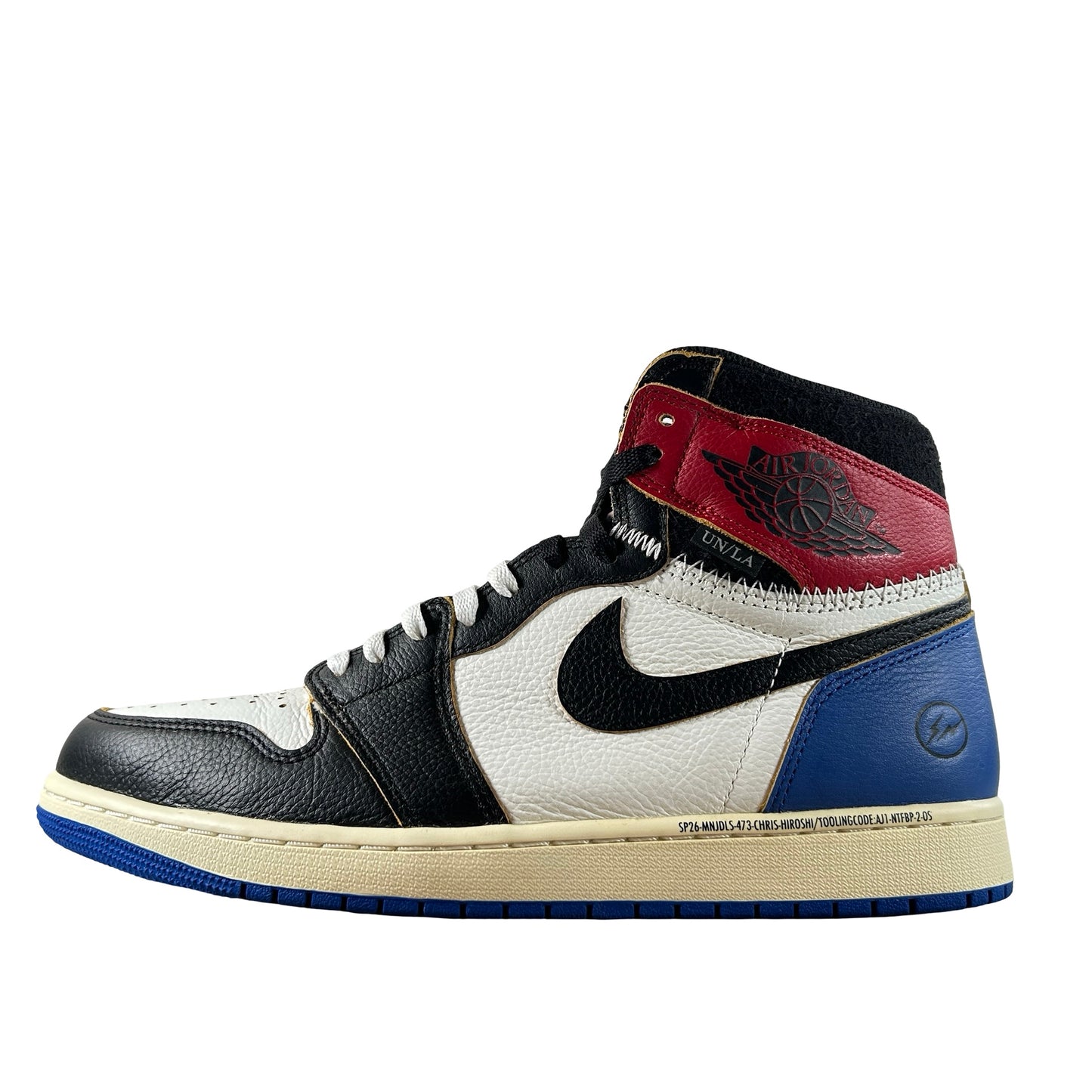 IO7847 002 Jordan 1 Retro High OG SP Fragment x Union LA Varsity Red Sport Royal [USED] - 11.5 M (VNDS)