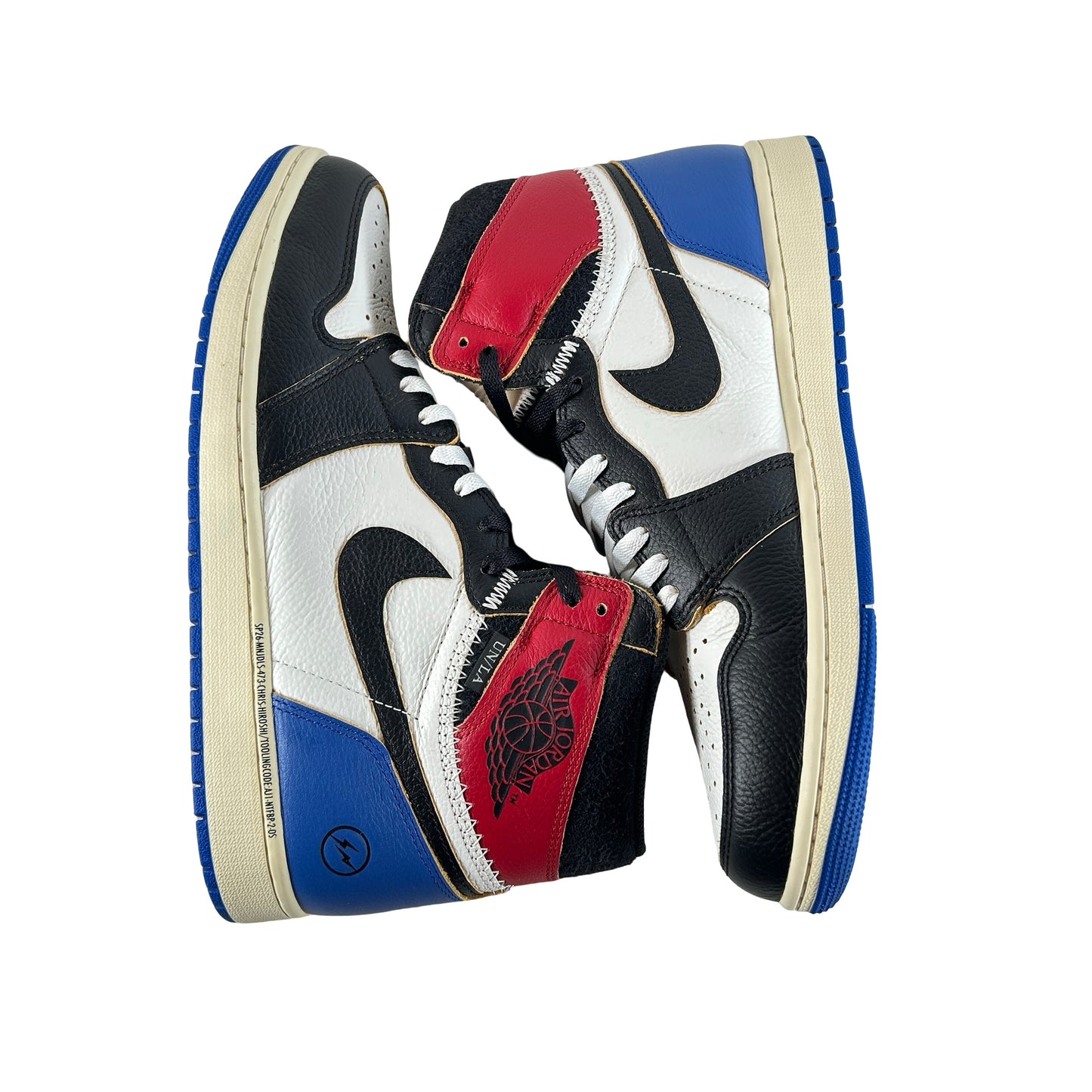 IO7847 002 Jordan 1 Retro High OG SP Fragment x Union LA Varsity Red Sport Royal [USED] - 11.5 M (VNDS)
