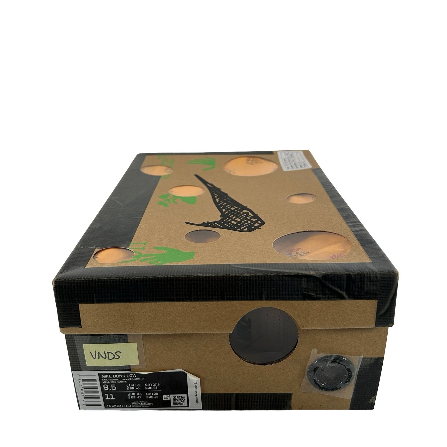 DJ0950 100 Nike Dunk Low Off-White Lot 12 [USED] - 9.5 M (VNDS)