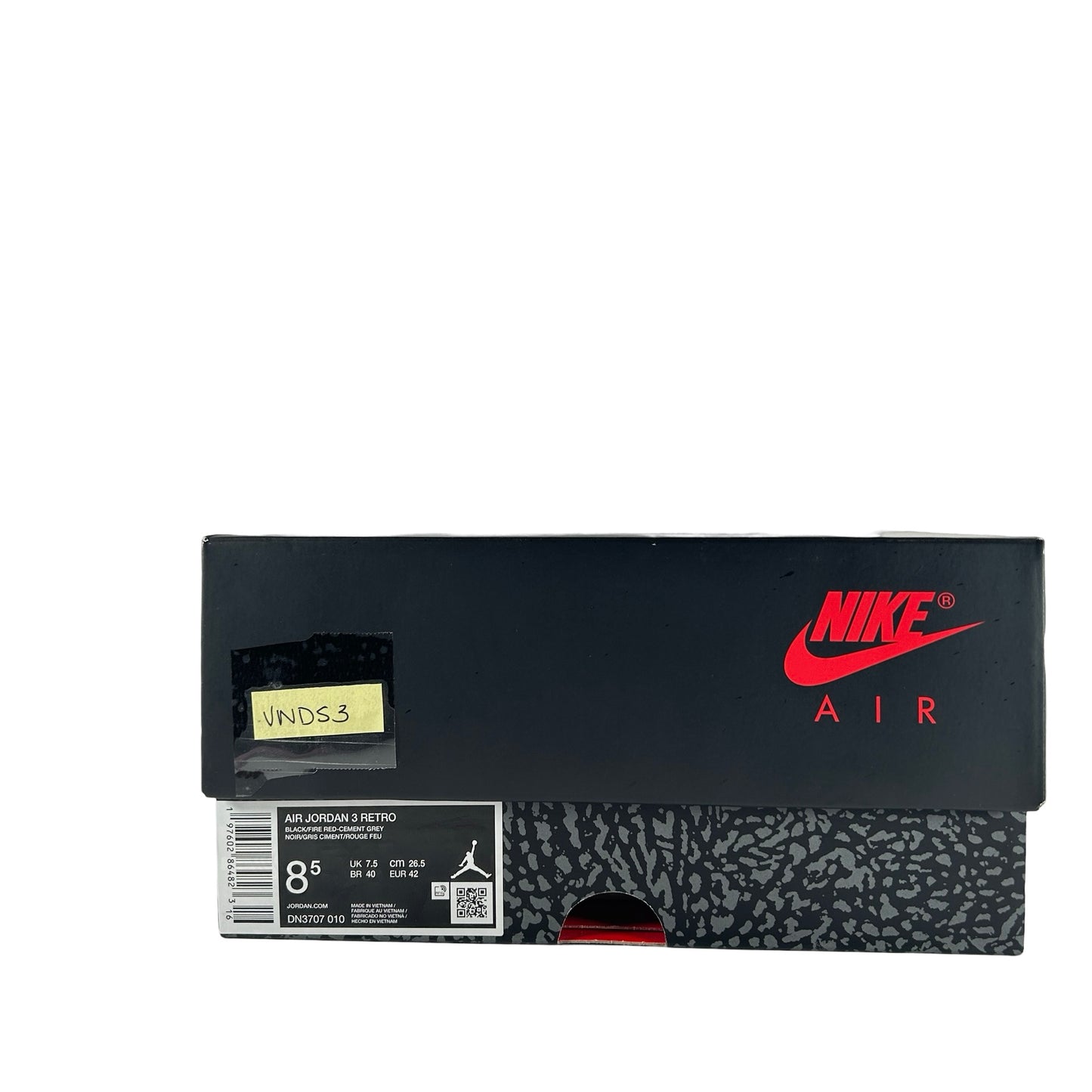 DN3707 010 Jordan 3 Retro Black Cement Reimagined (2024) [USED] - 8.5 M (VNDS3)