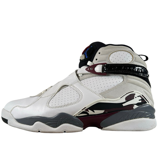 CI1236 104 Wmns Air Jordan 8 Retro White Burgundy [USED] - 11.5 W (Used)