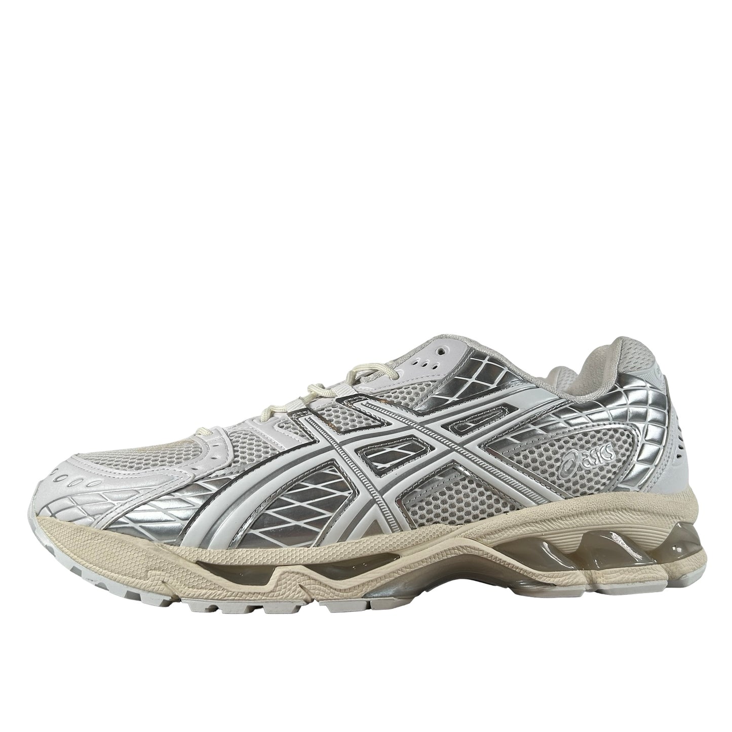 1203A761 100 ASICS Gel-Nimbus 10.1 White Pure Silver [USED] - 11.5 M (Used)