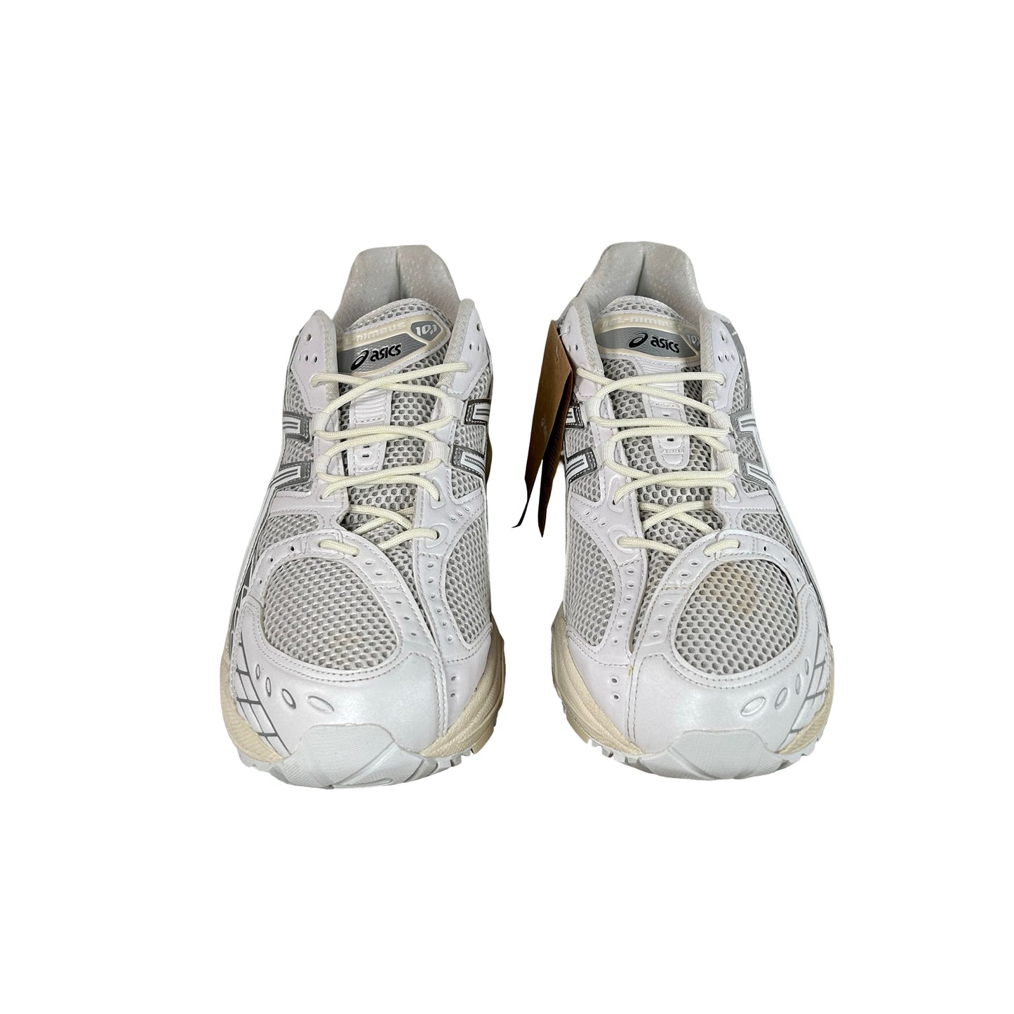 1203A761 100 ASICS Gel-Nimbus 10.1 White Pure Silver [USED] - 11.5 M (Used)