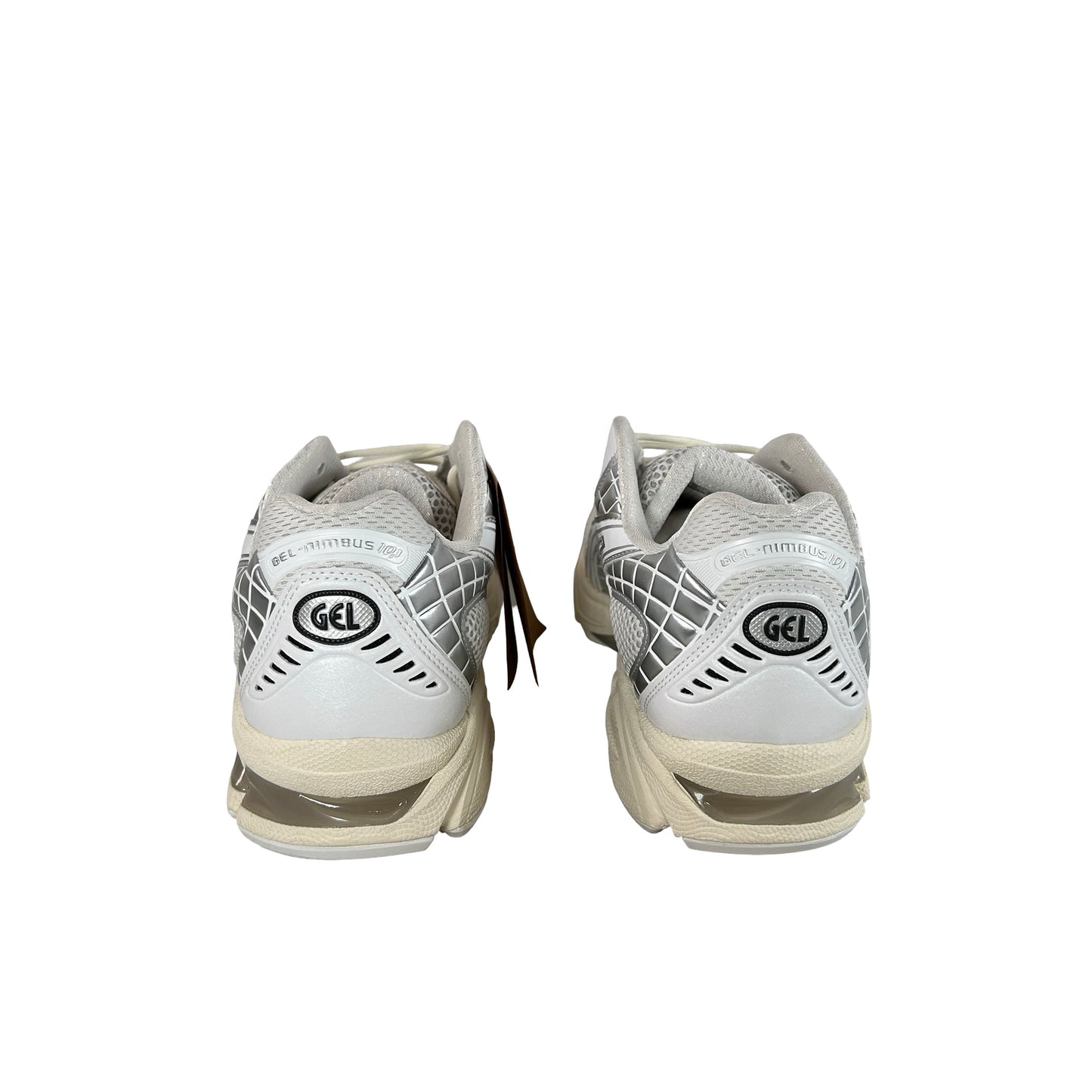 1203A761 100 ASICS Gel-Nimbus 10.1 White Pure Silver [USED] - 11.5 M (Used)