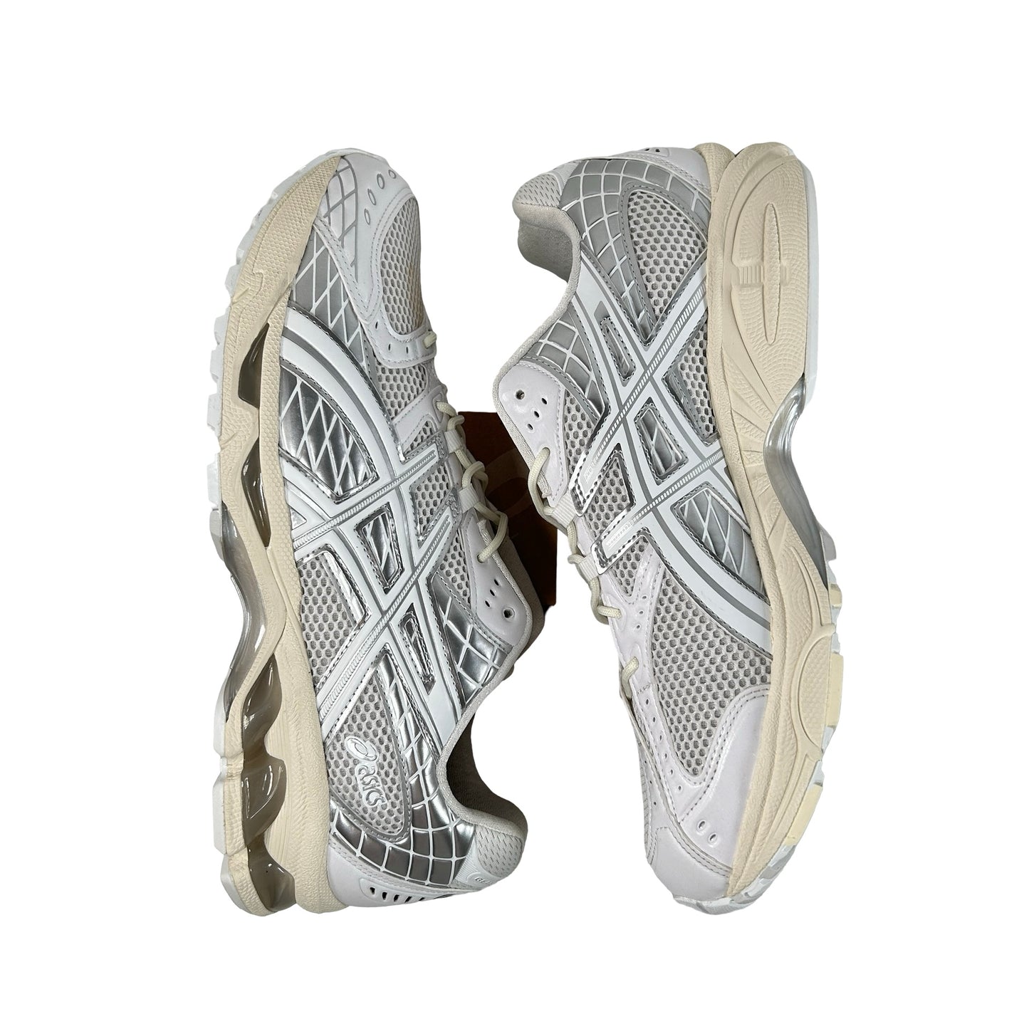 1203A761 100 ASICS Gel-Nimbus 10.1 White Pure Silver [USED] - 11.5 M (Used)