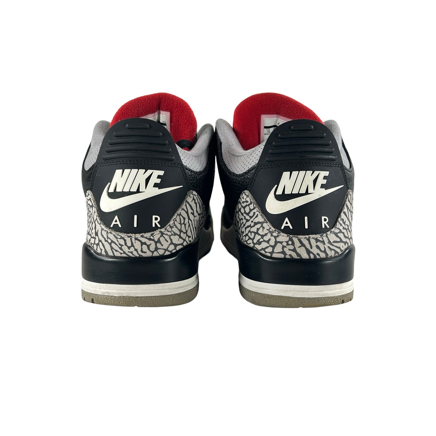 854262 001 Jordan 3 Black Cement 2018 [USED] - 13 M (Used) (No Box)