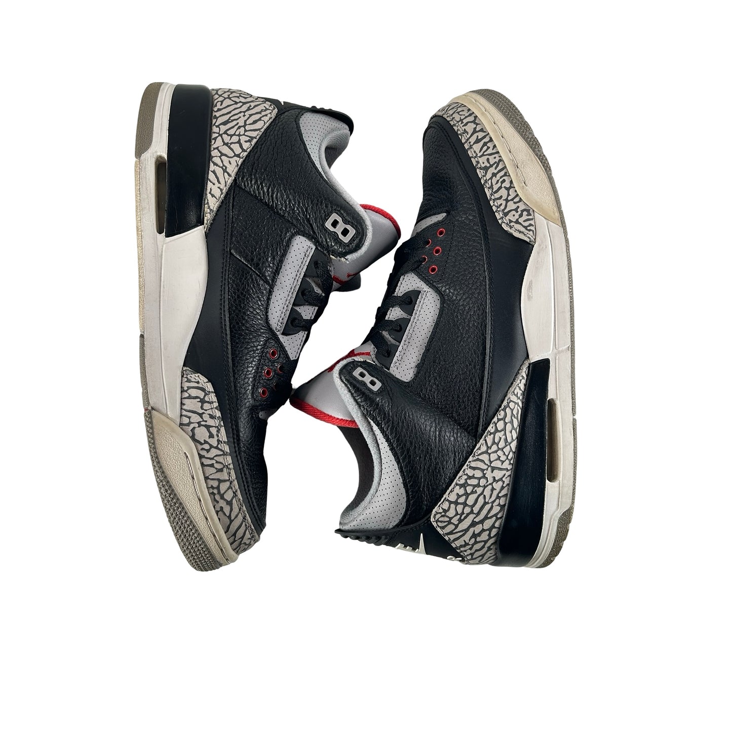 854262 001 Jordan 3 Black Cement 2018 [USED] - 13 M (Used) (No Box)