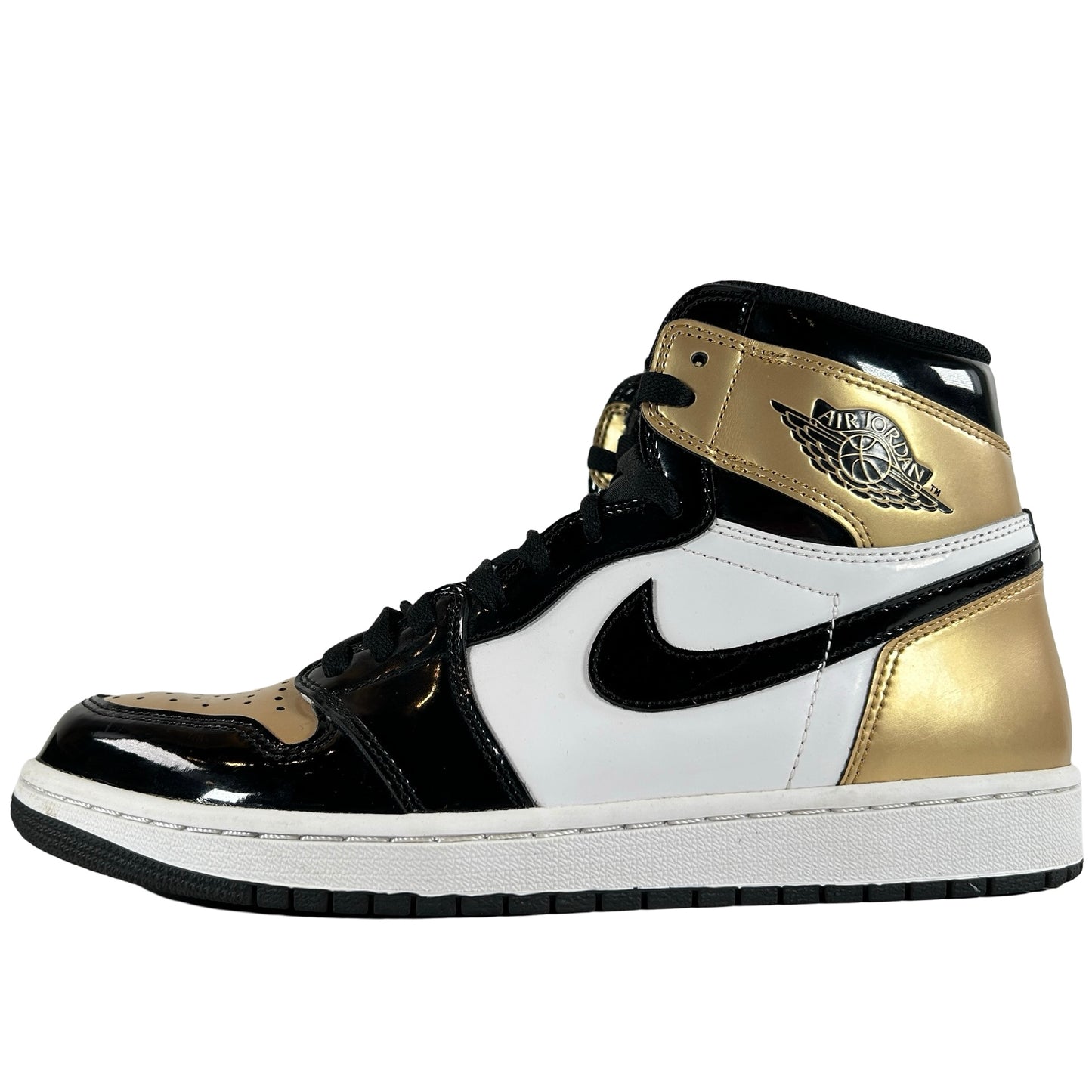 861428 007 Jordan 1 Retro High NRG Patent Gold Toe [USED] - 10 M (Used)
