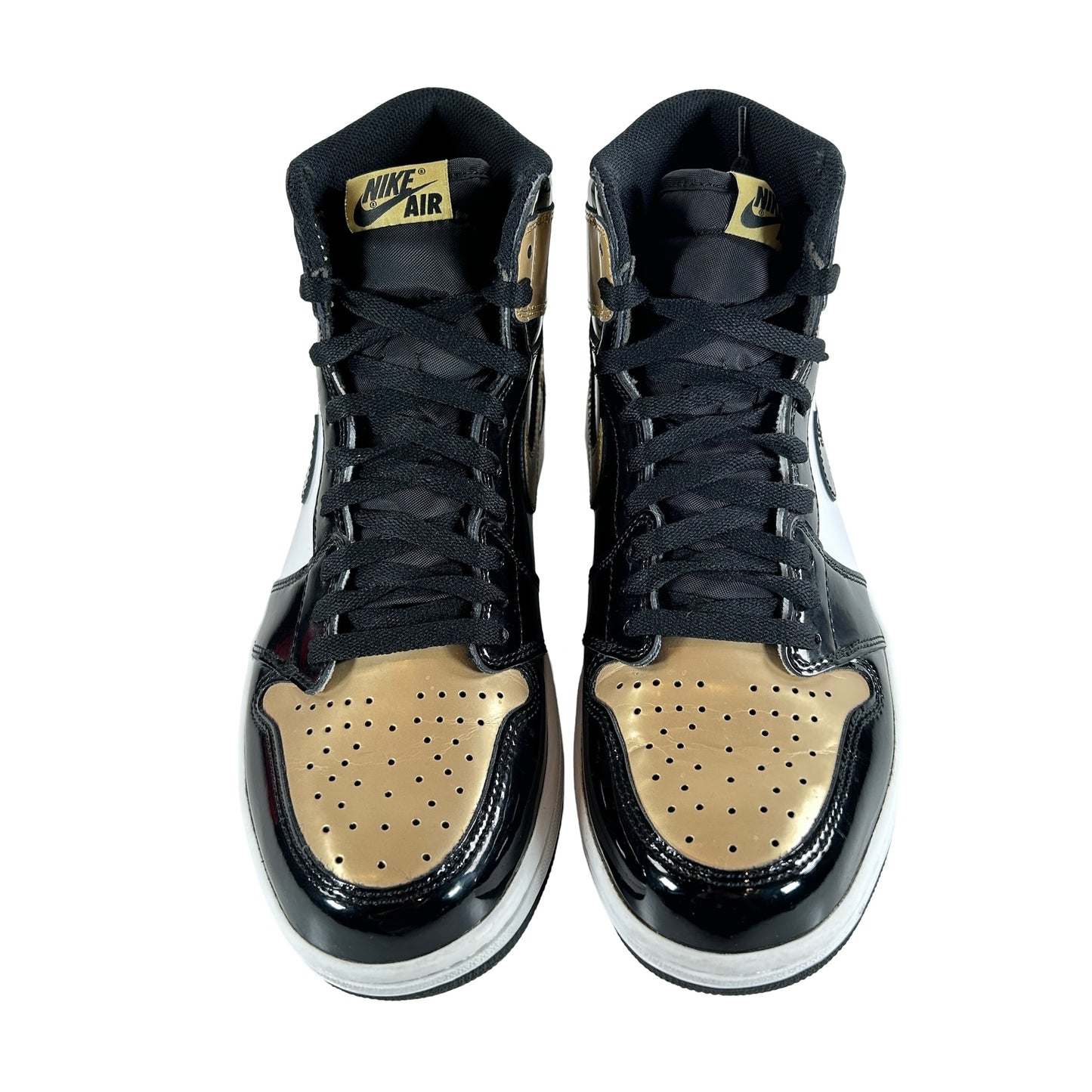 861428 007 Jordan 1 Retro High NRG Patent Gold Toe [USED] - 10 M (Used)