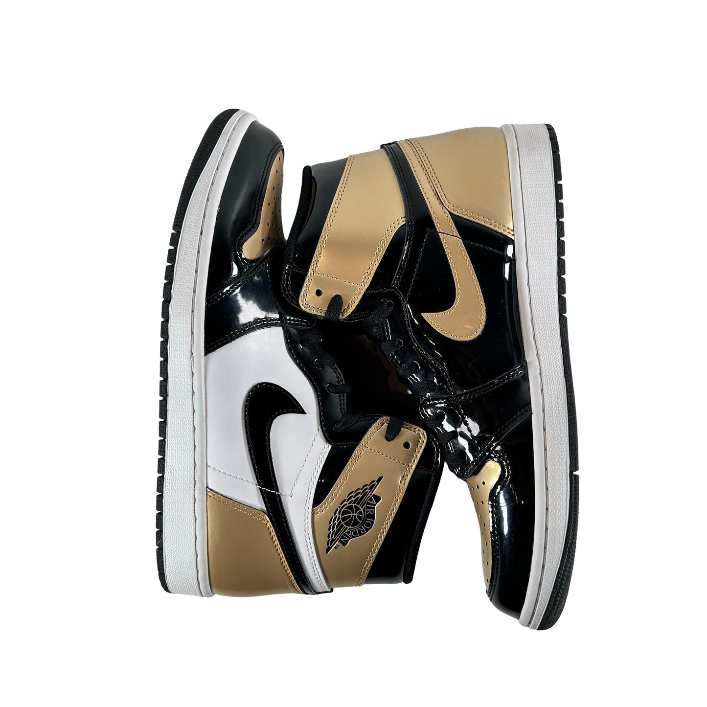 861428 007 Jordan 1 Retro High NRG Patent Gold Toe [USED] - 10 M (Used)