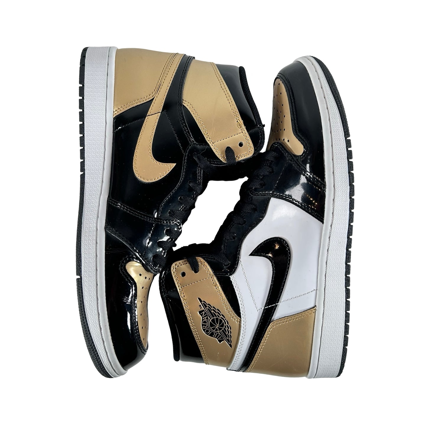 861428 007 Jordan 1 Retro High NRG Patent Gold Toe [USED] - 10 M (Used)