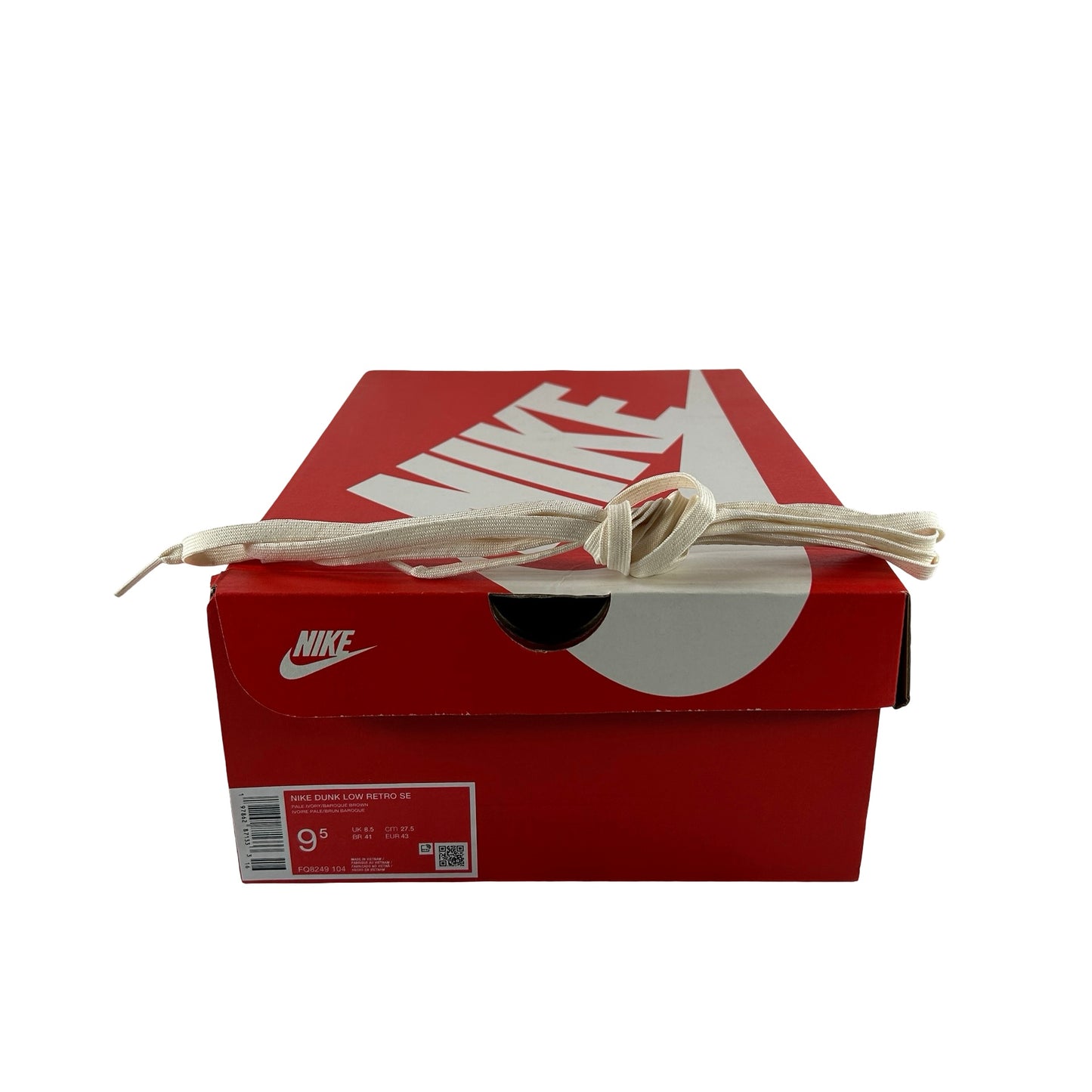FQ8249 104 Nike Dunk Low Retro SE Pale Ivory Baroque Brown [USED] - 9.5 M (Used)