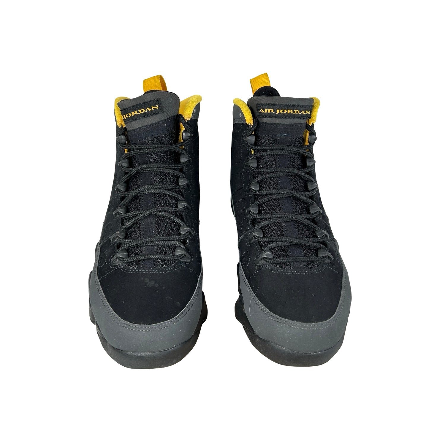 CT8019 070 Jordan 9 Retro Dark Charcoal University Gold [USED] - 8 M (Used)