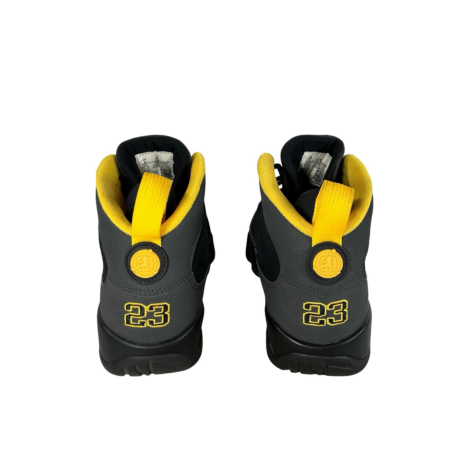 CT8019 070 Jordan 9 Retro Dark Charcoal University Gold [USED] - 8 M (Used)