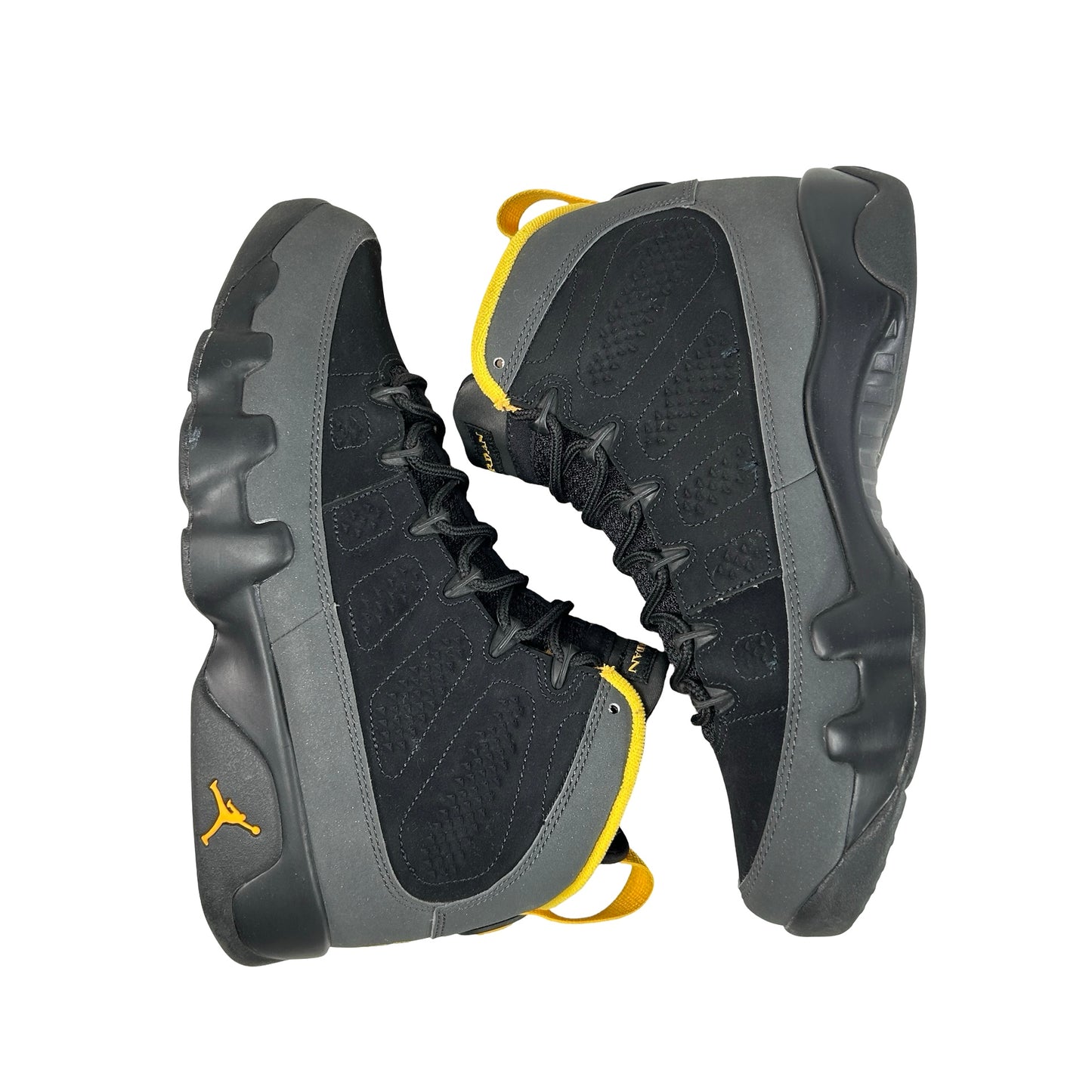 CT8019 070 Jordan 9 Retro Dark Charcoal University Gold [USED] - 8 M (Used)