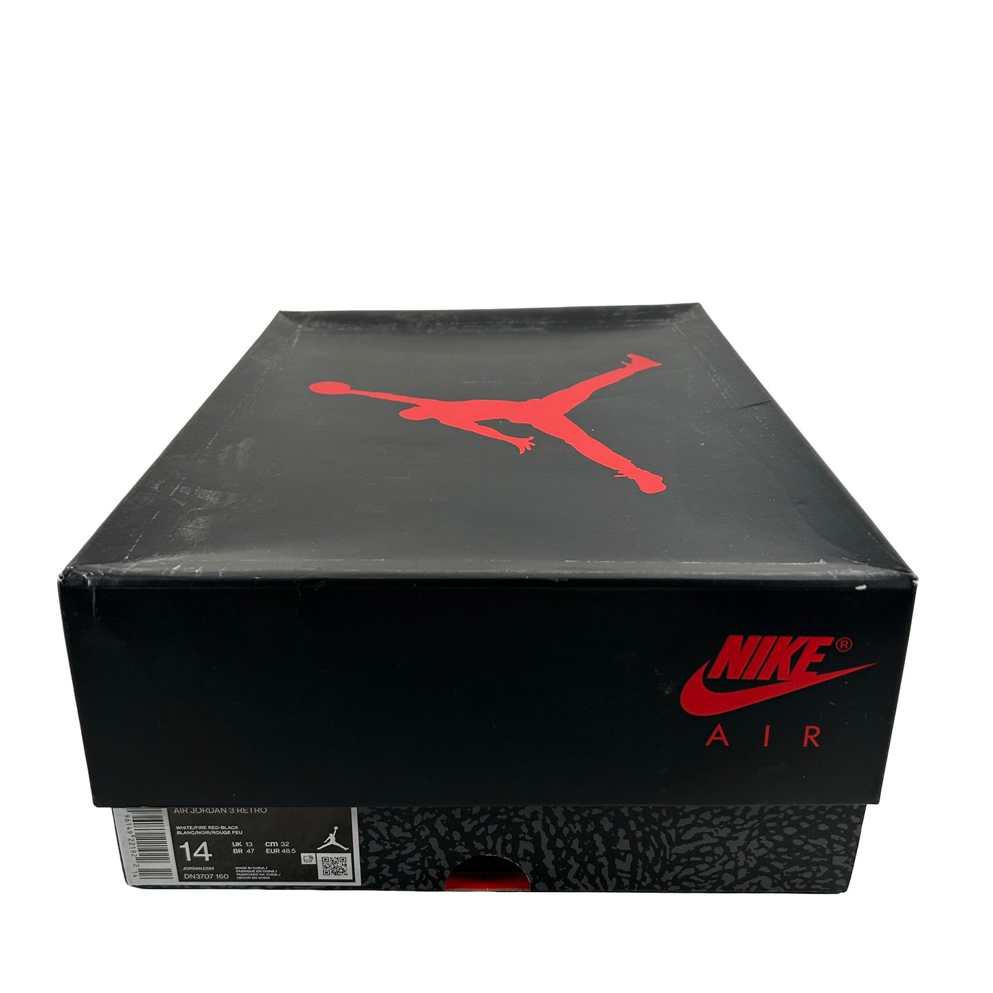 DN3707 160 Jordan 3 Retro Fire Red (2022) [USED] - 14 M (Used)