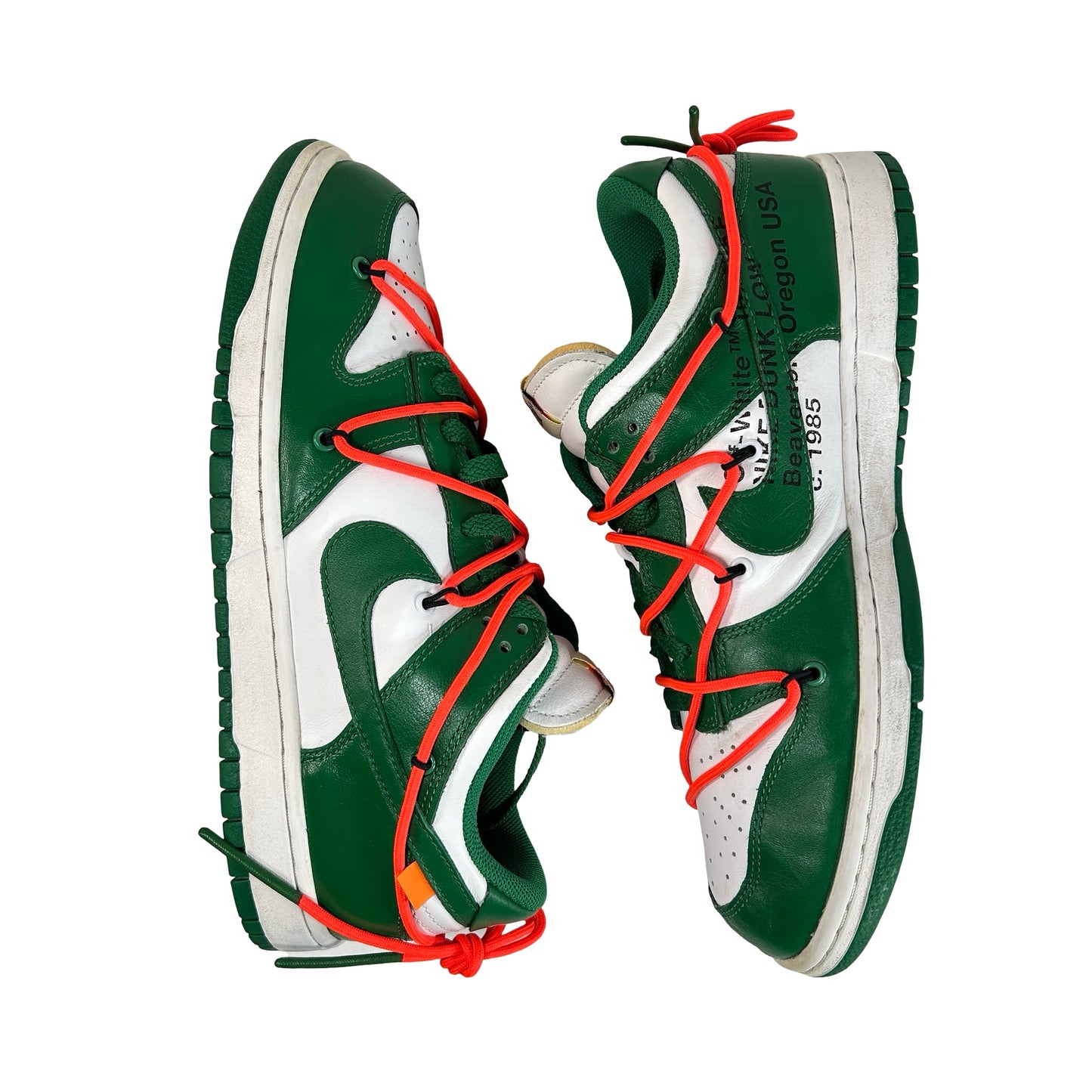 CT0856 100 Nike Dunk Low Off-White Green [USED] - 10 M (Used2)