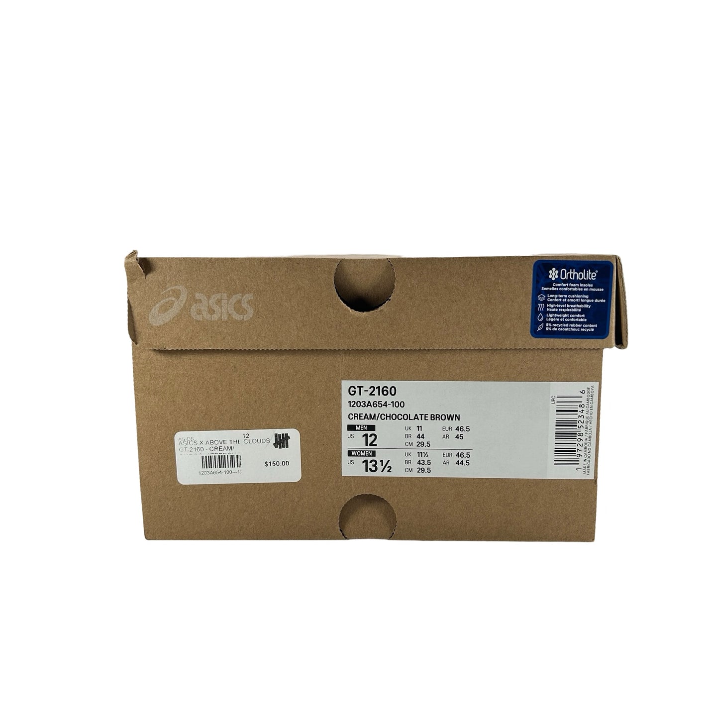 1203A654 100 ASICS GT-2160 Above the Clouds Chocolate Brown [USED] - 12 M (Used)