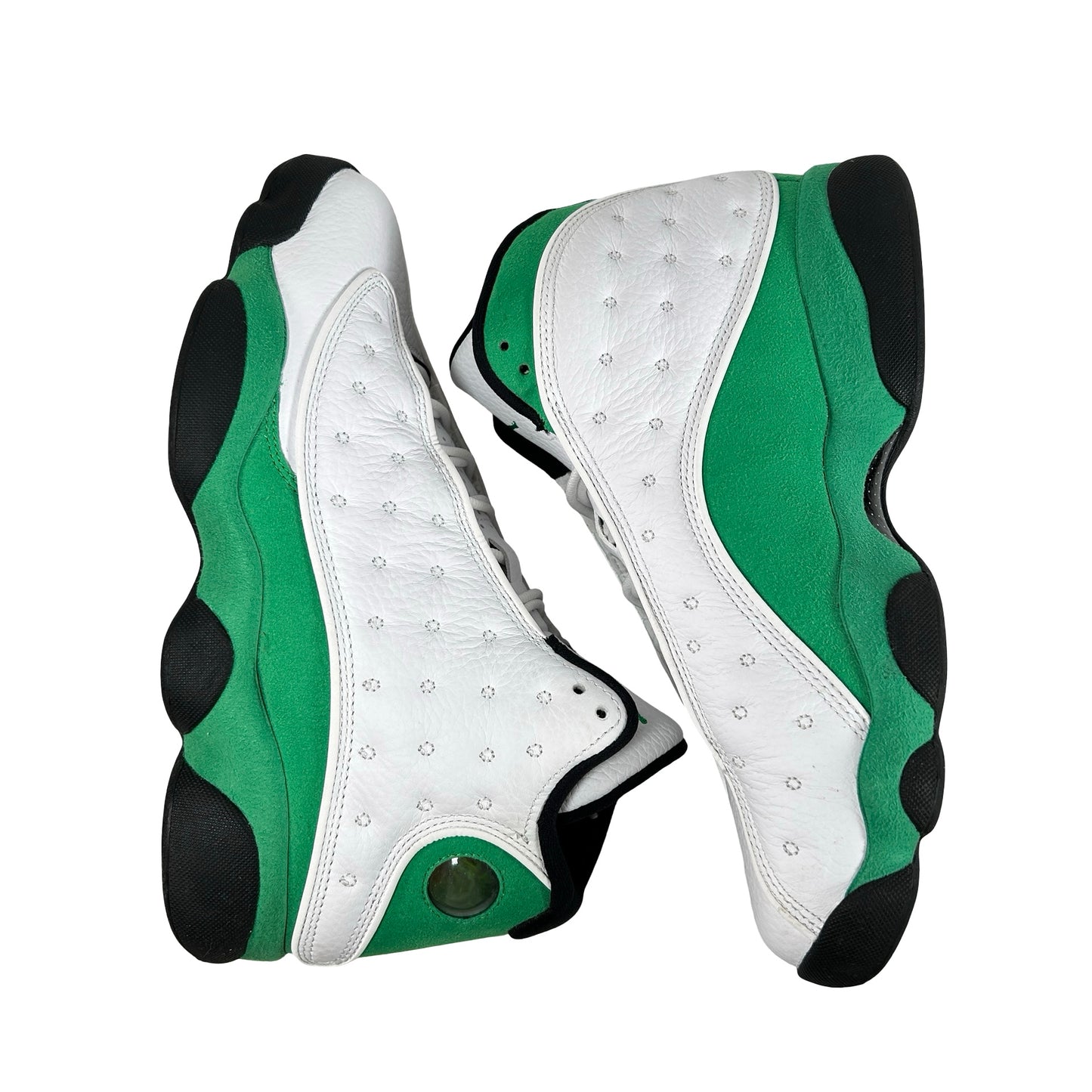 DB6537 113 Jordan 13 Retro White Lucky Green [USED] - 9 M (Used)