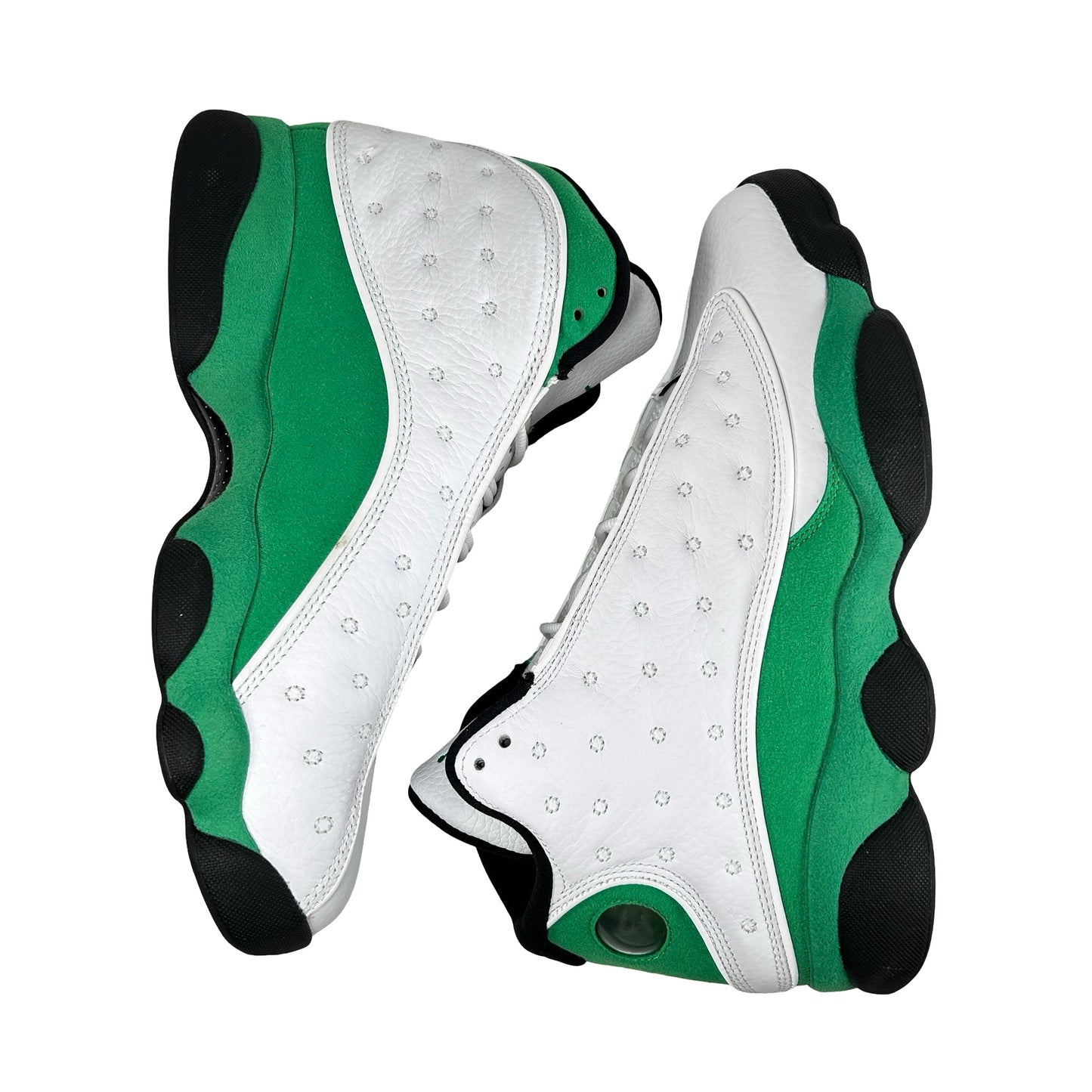 DB6537 113 Jordan 13 Retro White Lucky Green [USED] - 9 M (Used)