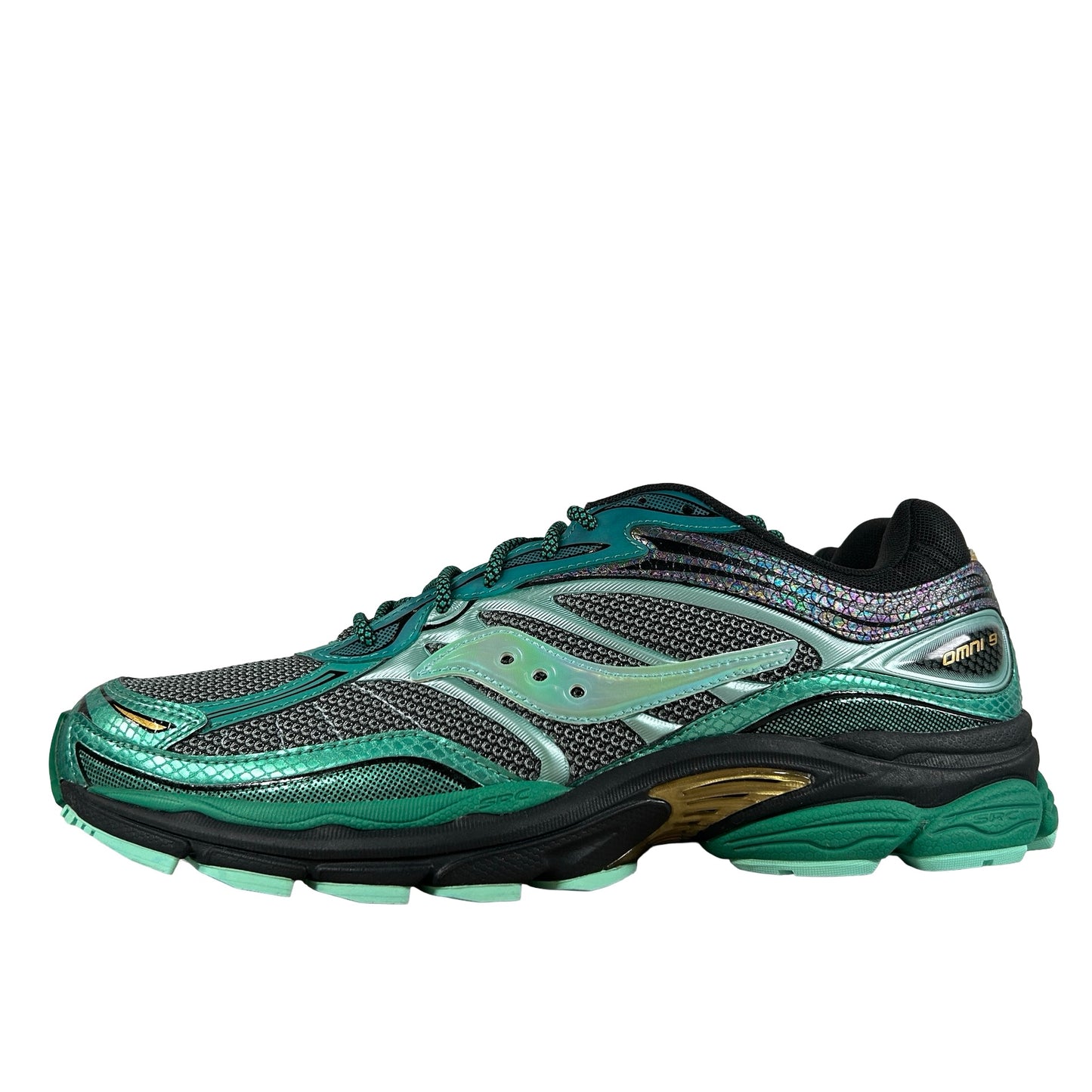 S70934 2 Saucony ProGrid Omni 9 Glowaconstrictor Green [USED] - 11.5 M (Used)