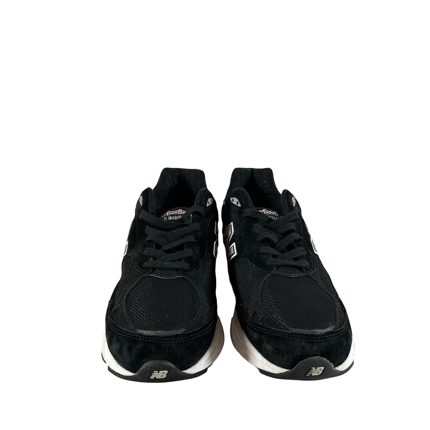 M990BS3 New Balance 990v3 MiUSA Black White [USED] - 12 M (Used)