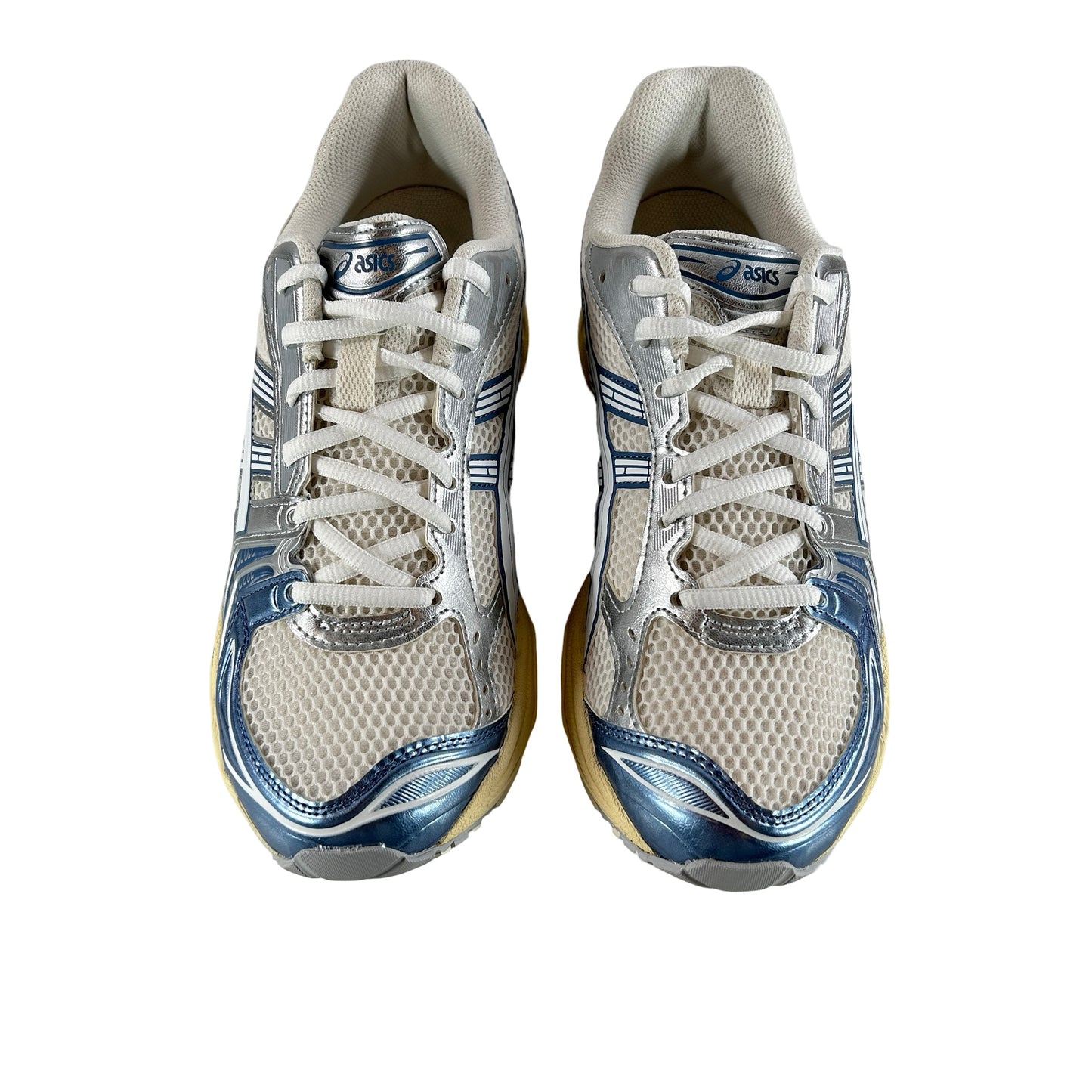 1203A537 102 ASICS Gel-Kayano 14 Cream Metallic Blue [USED] - 9 M (VNDS)