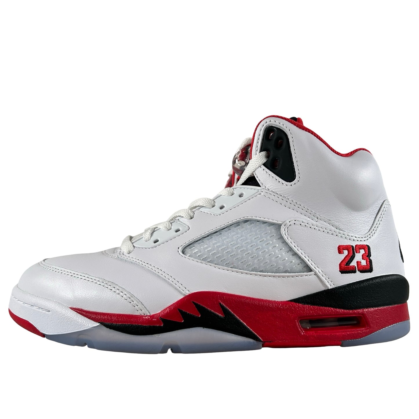 HQ7978 101 Jordan 5 Retro Fire Red Black Tongue (2025) [USED] - 8.5 M (Used)