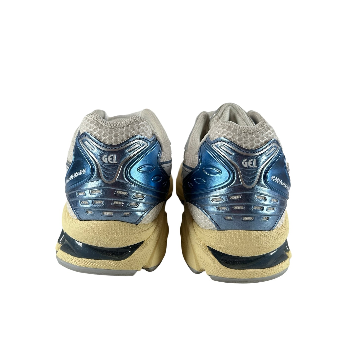 1203A537 102 ASICS Gel-Kayano 14 Cream Metallic Blue [USED] - 9 M (VNDS)