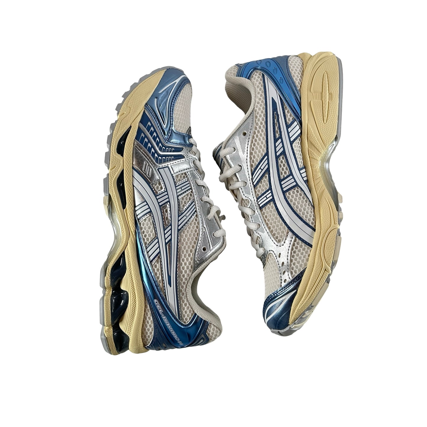 1203A537 102 ASICS Gel-Kayano 14 Cream Metallic Blue [USED] - 9 M (VNDS)
