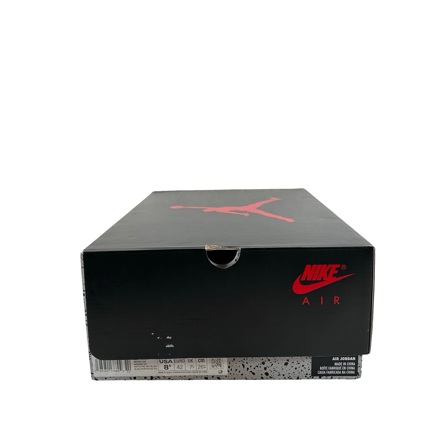 HQ7978 101 Jordan 5 Retro Fire Red Black Tongue (2025) [USED] - 8.5 M (Used)