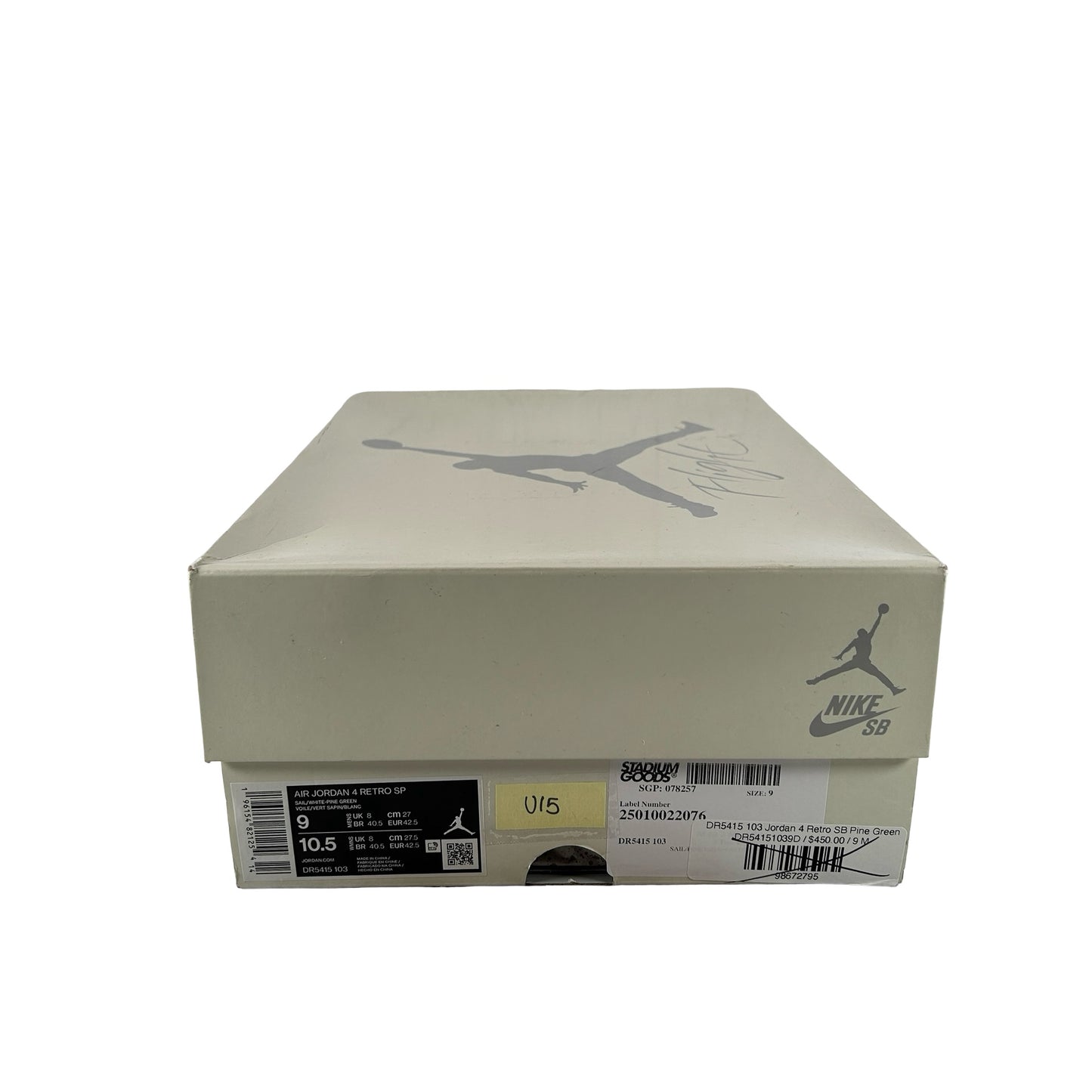 DR5415 103 Jordan 4 Retro SB Pine Green [USED] - 9 M (Used15)