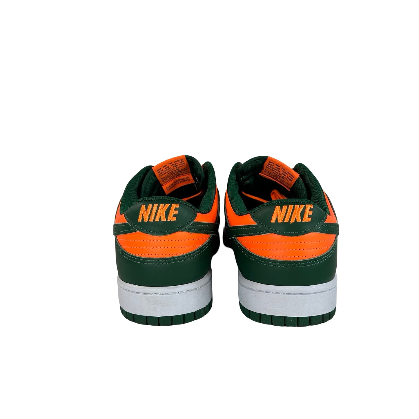 DD1391 300 Nike Dunk Low Retro Miami Hurricanes [USED] - 12 M (Used)