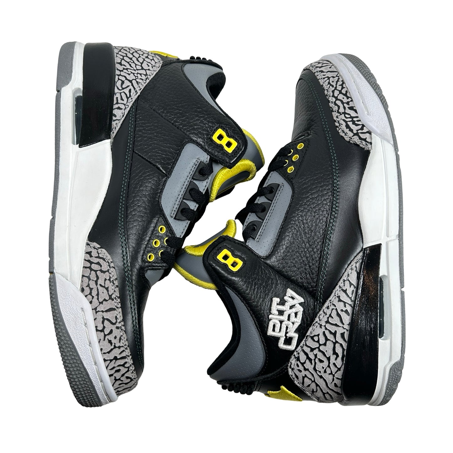 HO11 MNJDLS 5 Jordan 3 Retro Oregon Ducks Pit Crew Negro