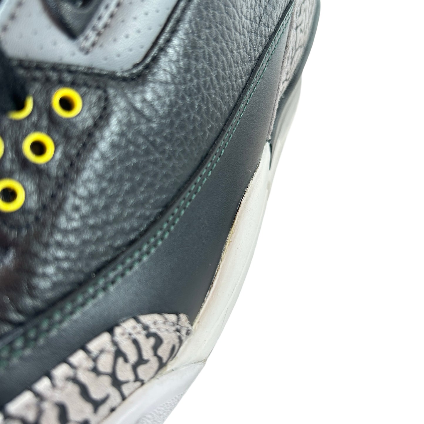 HO11 MNJDLS 5 Jordan 3 Retro Oregon Ducks Pit Crew Negro