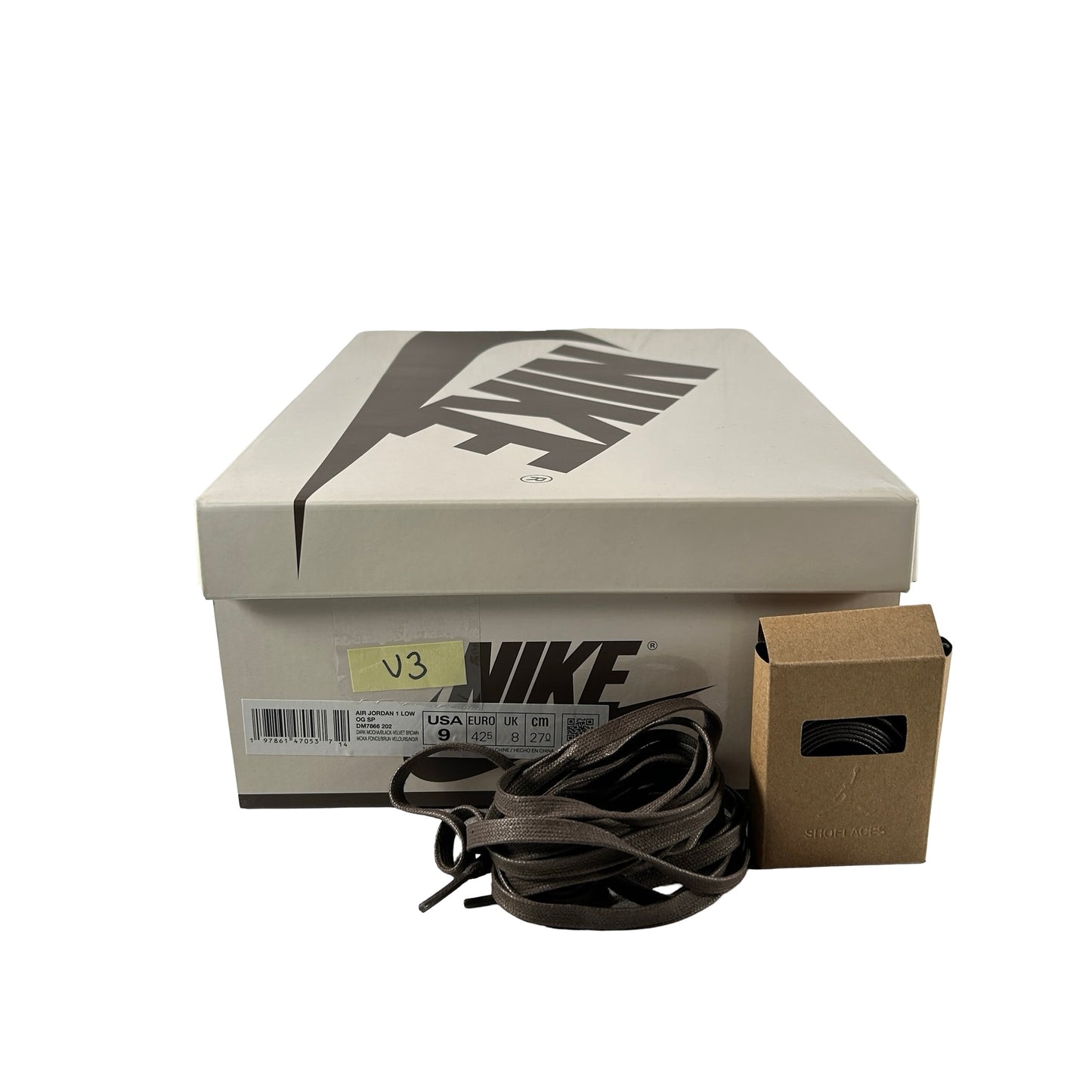 DM7866 202 Jordan 1 Retro Low OG SP Travis Scott Velvet Brown [USED] - 9 (Used3)