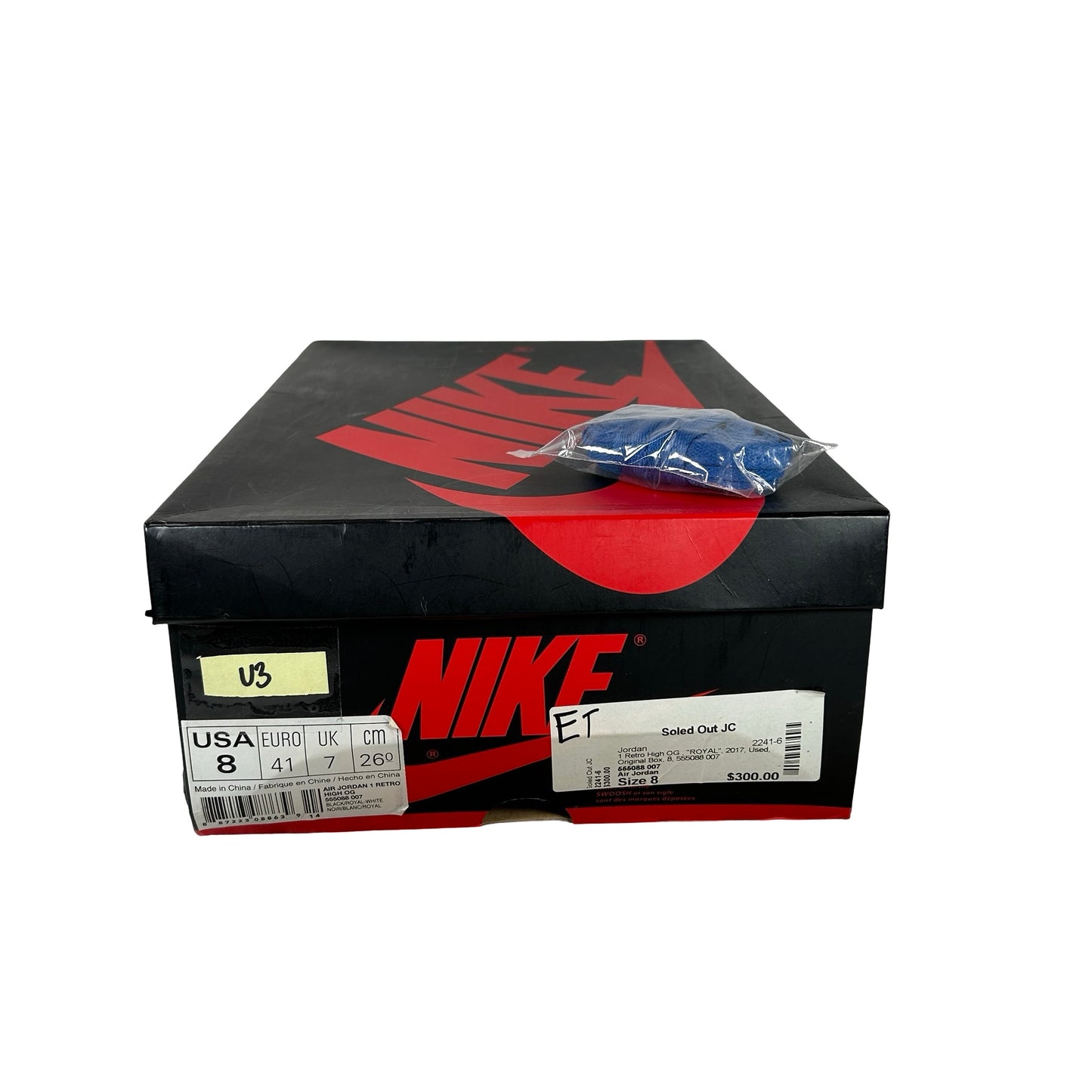 555088 007 Jordan 1 Royal (2017) [USED] - 8 M (Used3)