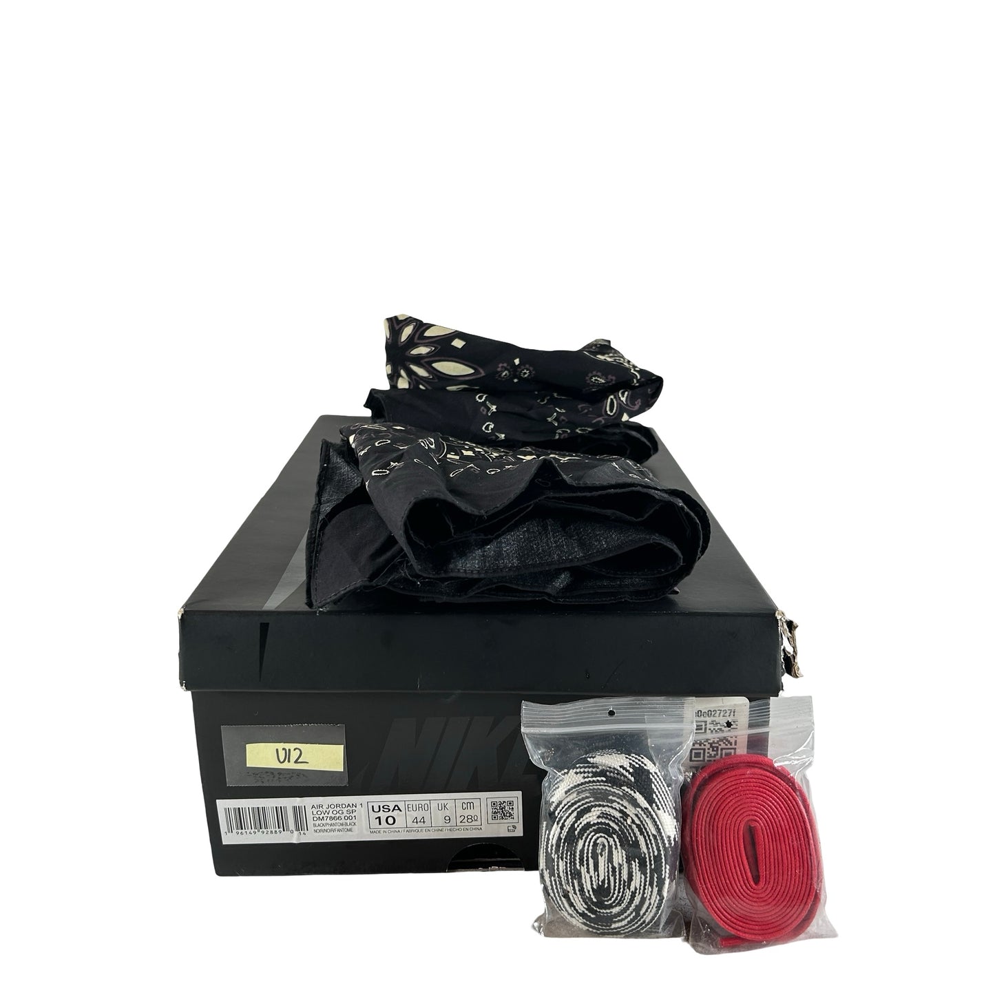 DM7866 001 Jordan 1 Retro Low OG Travis Scott Black Phantom [USED] - 10 M (Used12) (No Sleeve)