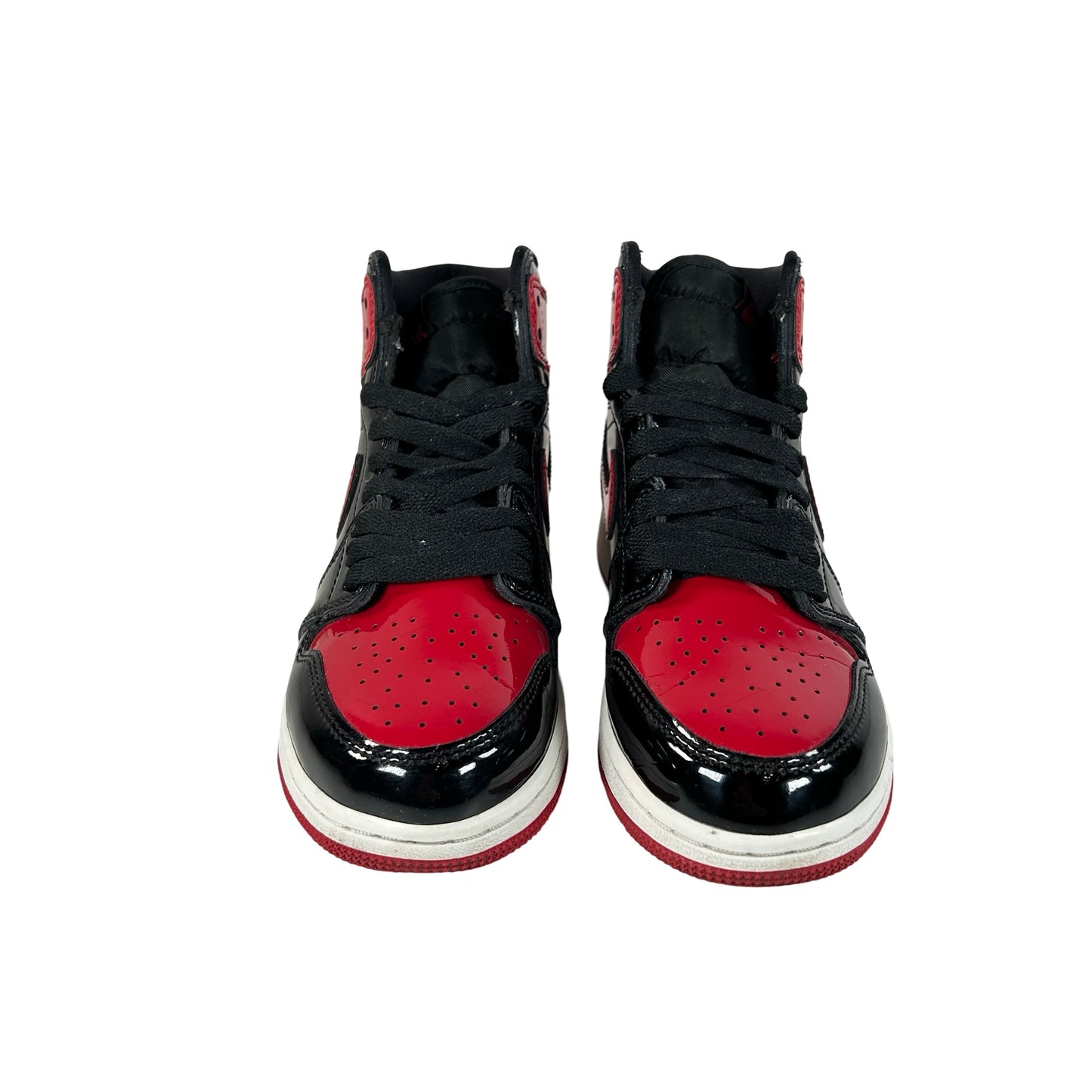 575441 063 Jordan 1 Retro High OG Patent Bred (GS) [USED] - 4 Y (Used)