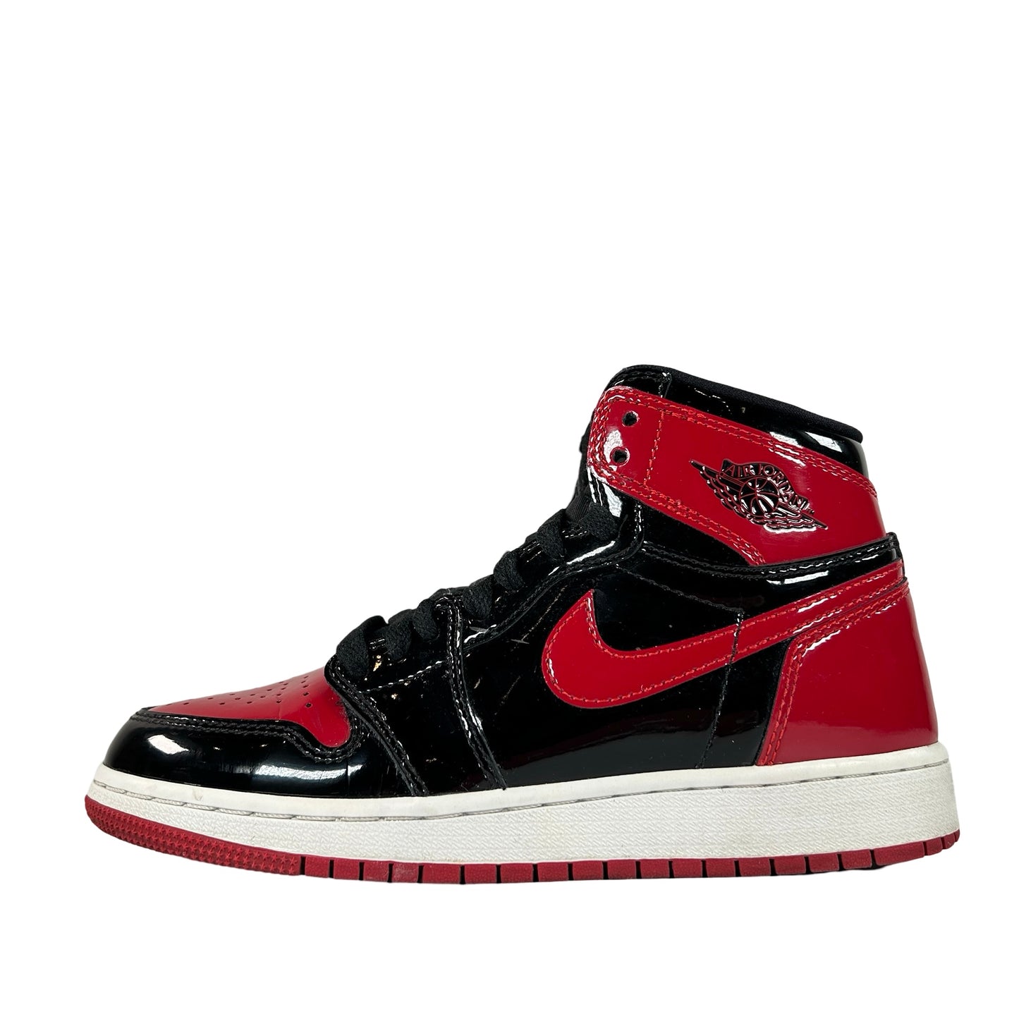 575441 063 Jordan 1 Retro High OG Patent Bred (GS) [USED] - 4 Y (Used)