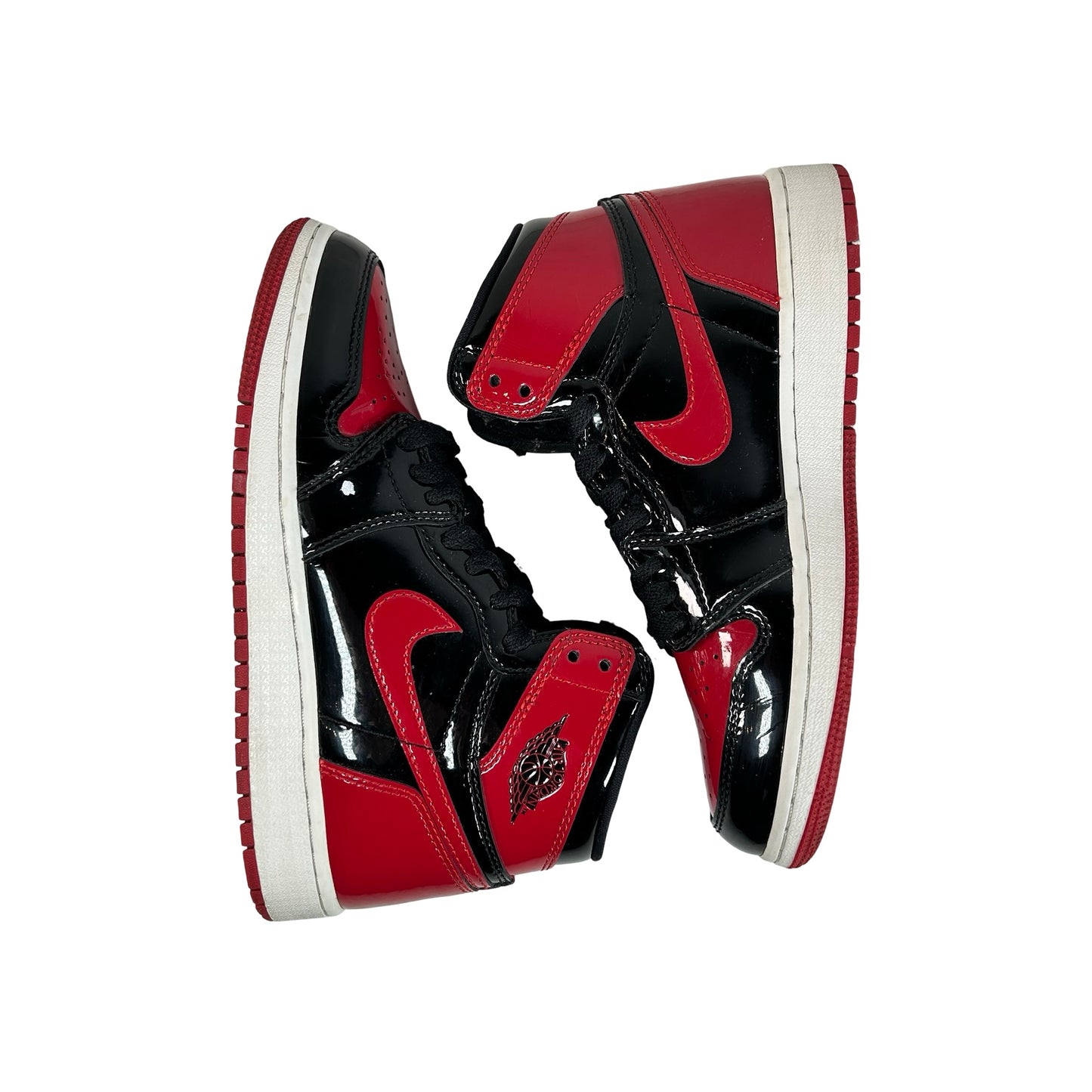 575441 063 Jordan 1 Retro High OG Patent Bred (GS) [USED] - 4 Y (Used)