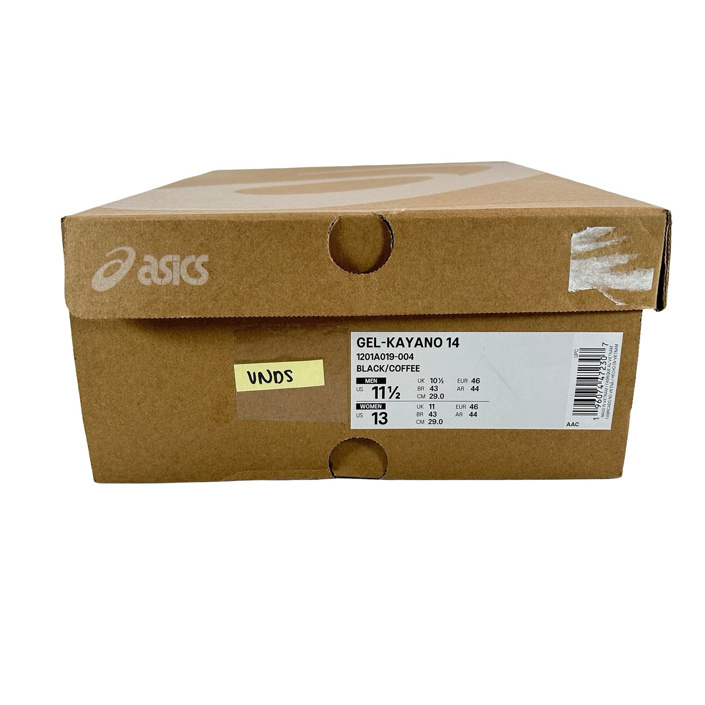 1201A019 004 ASICS Gel-Kayano 14 Black Coffee Silver [USED] - 11.5 M (VNDS)