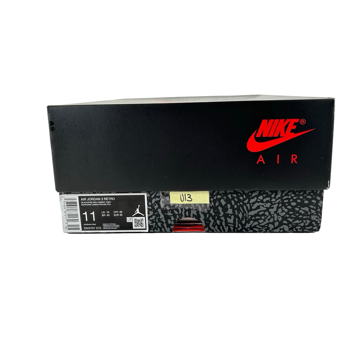 DN3707 010 Jordan 3 Retro OG Black Cement (2024) [USED] - 11 M (Used13)