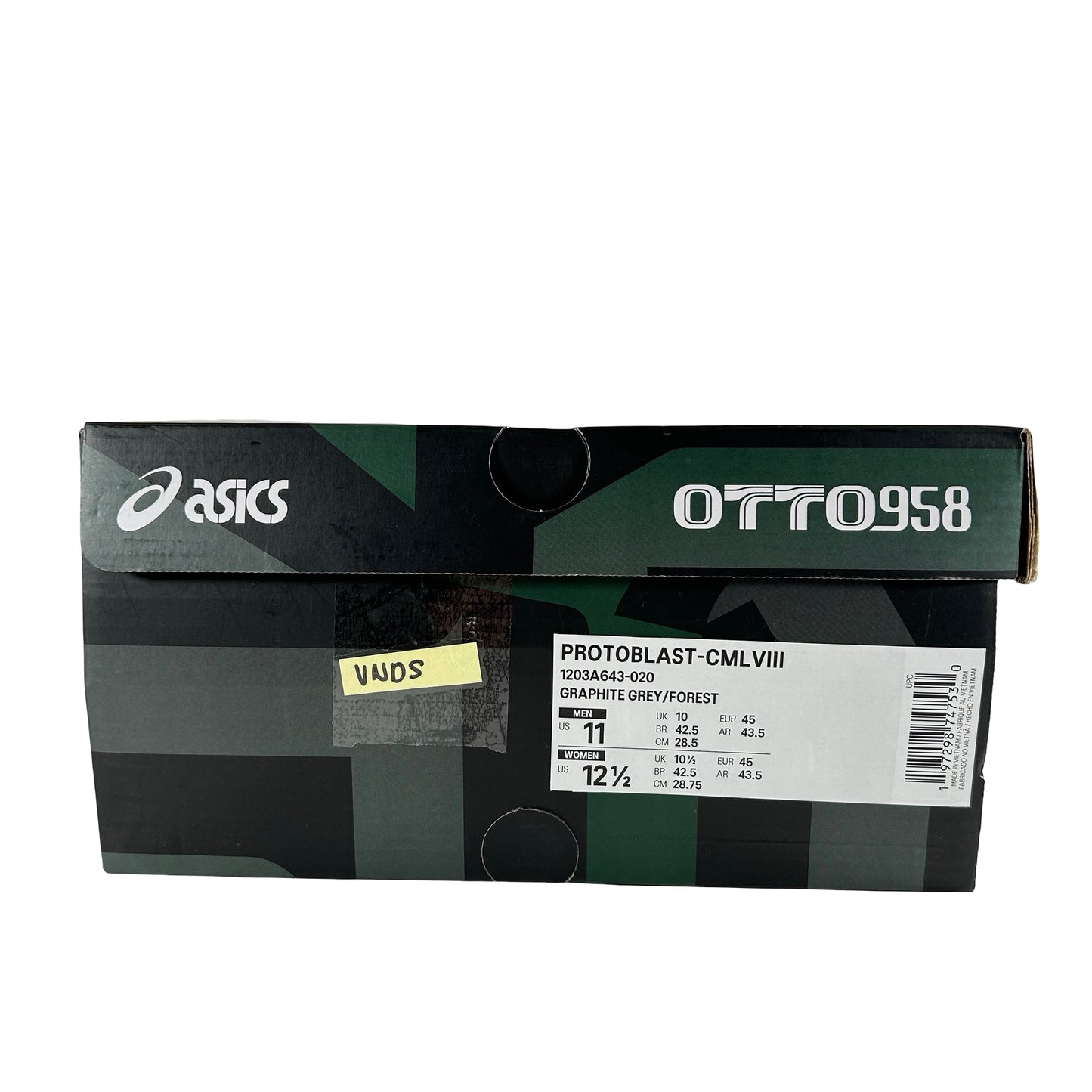 1203A643 020 ASICS Protoblast OTTO 958 Green Black [USED] - 11 M (VNDS)