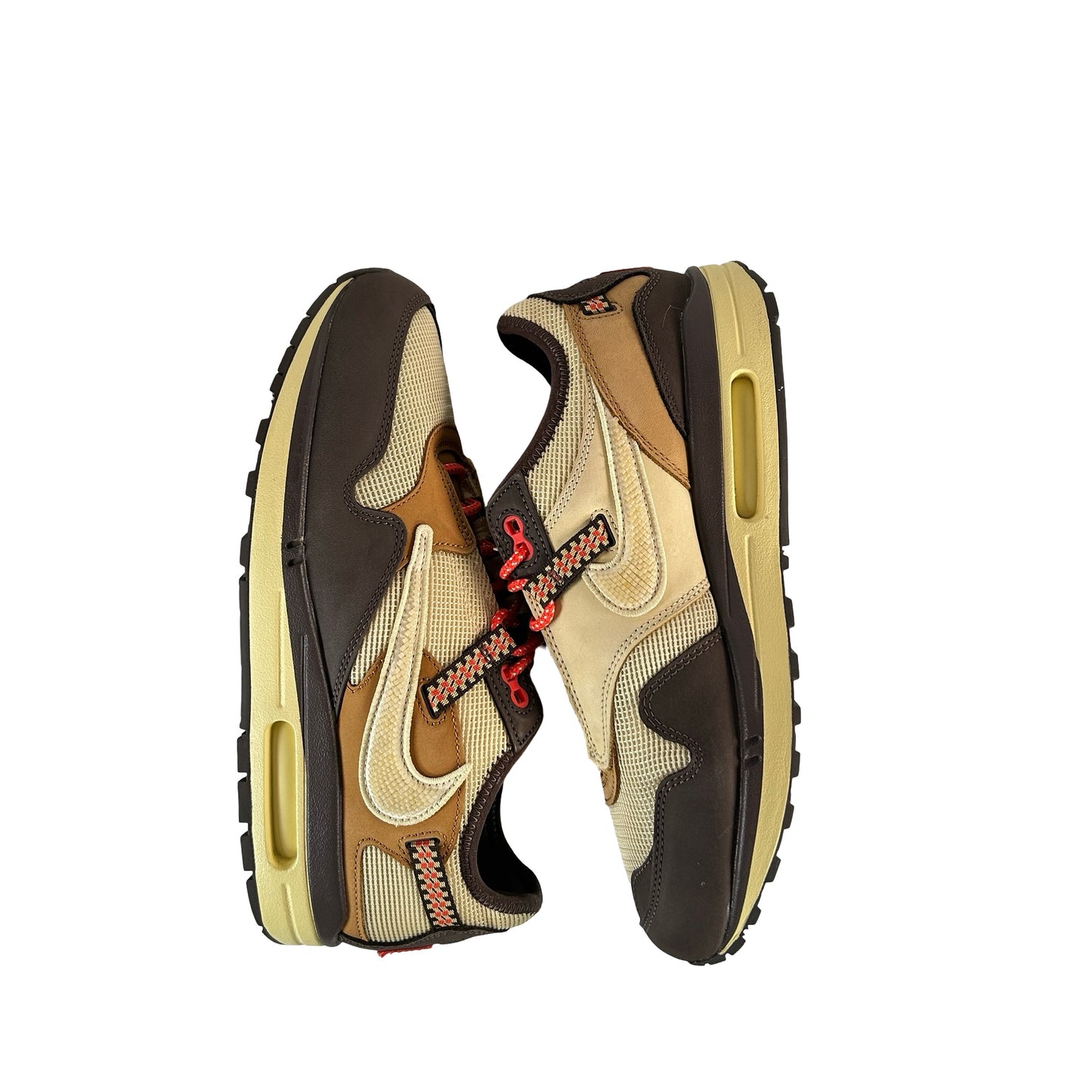 DO9392 200 Nike Air Max 1 Travis Scott Cactus Jack Baroque Brown [USED] - 9.5 M (Used) (No Insoles) (No Box)